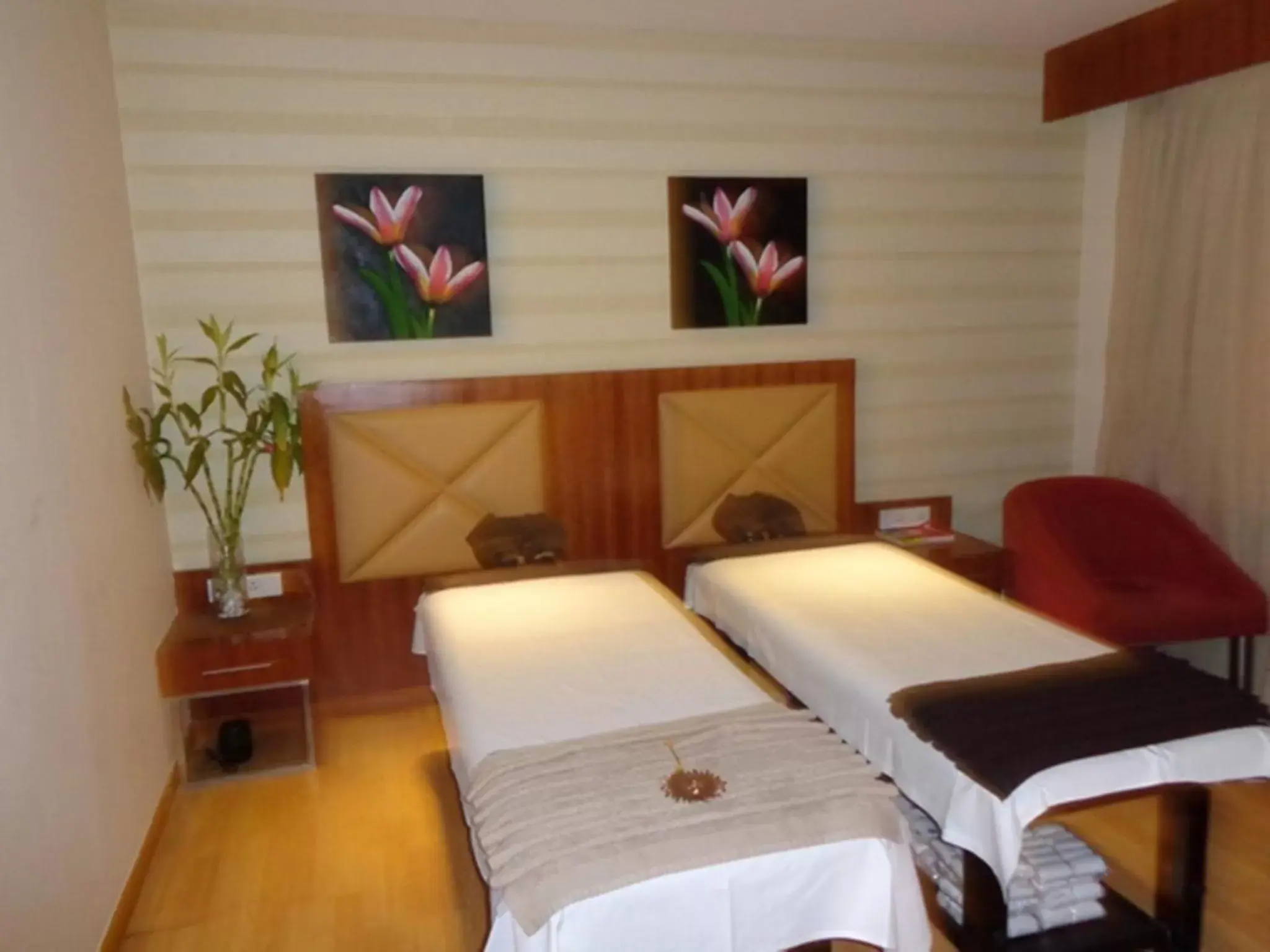 Spa and wellness centre/facilities, Bed in Ramada Ahmedabad