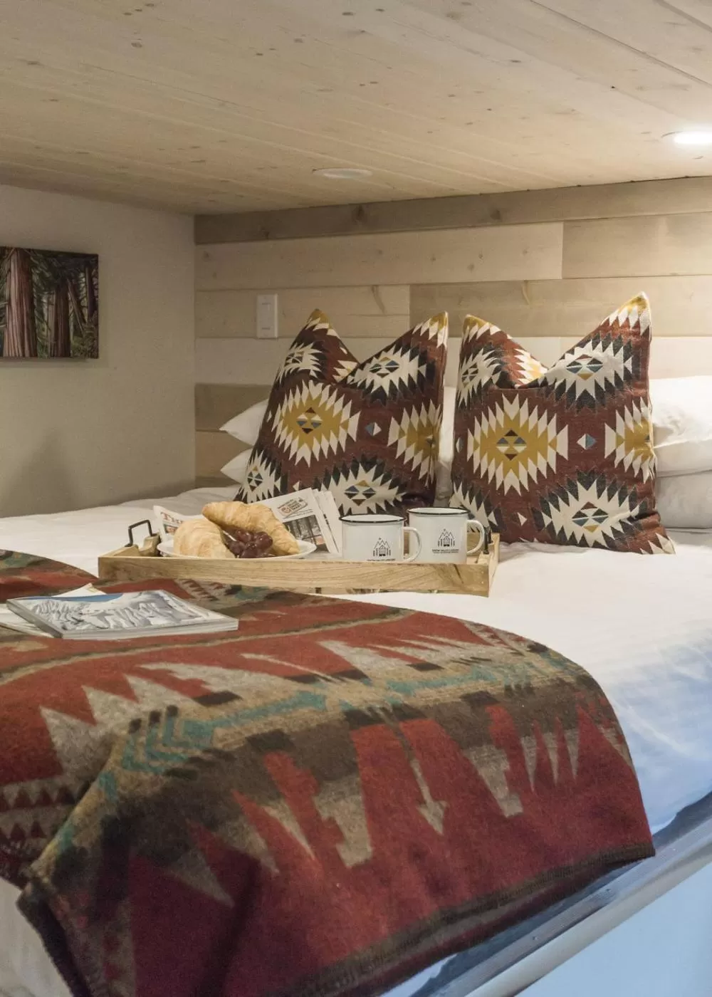 Bedroom in Tiny Homes by Snow Valley Lodging