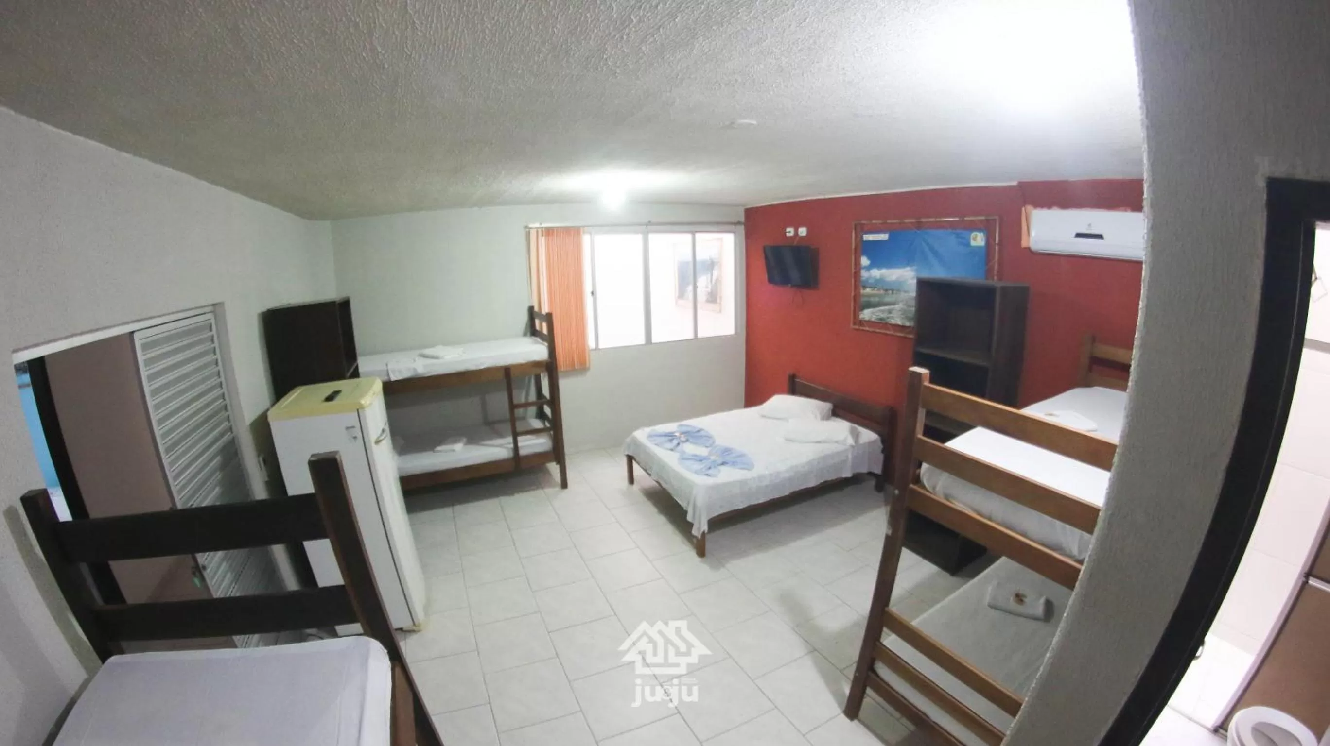 Bed in Pousada Ju&Ju à 400 mts DA PRAIA