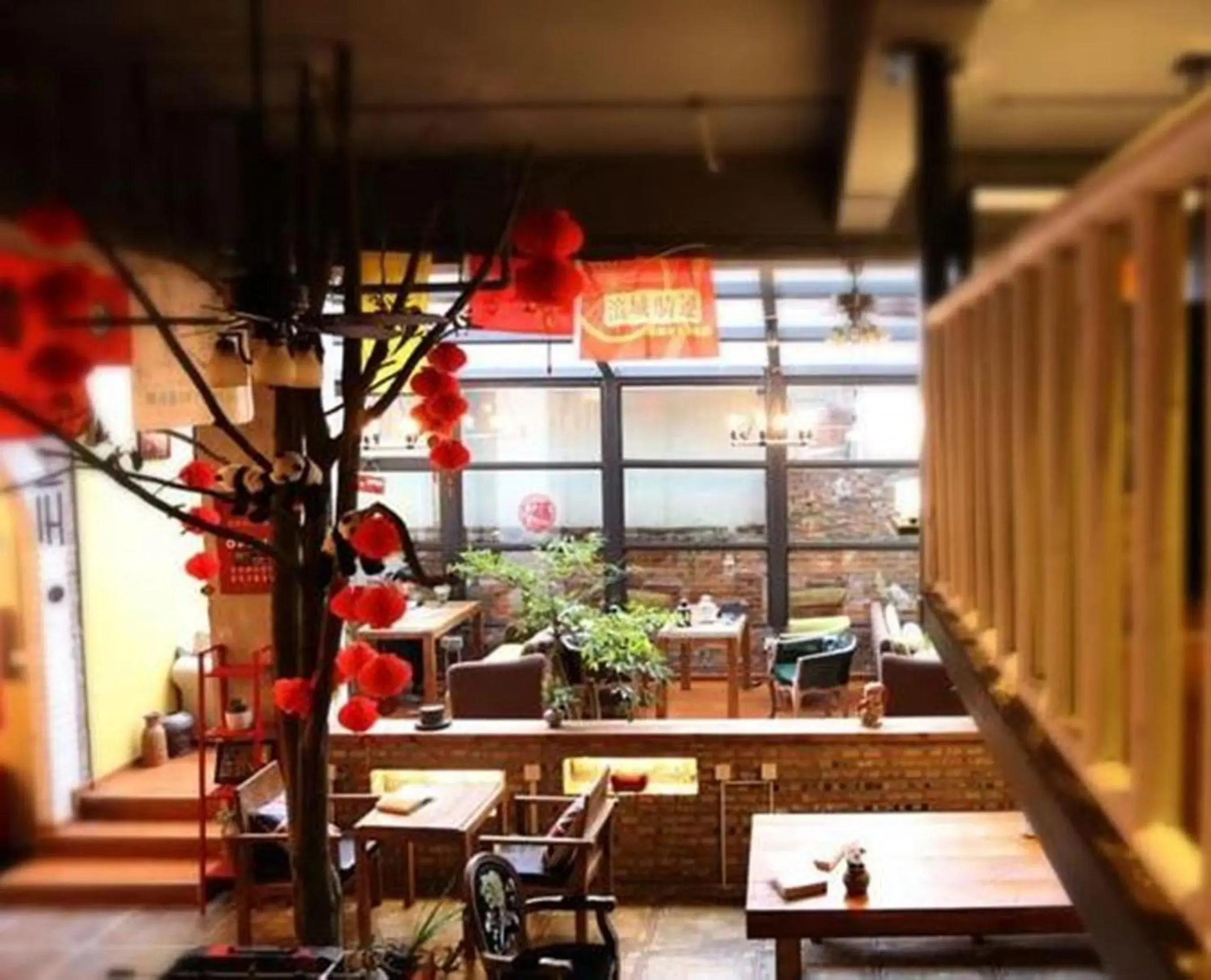 Library, Restaurant/Places to Eat in Chengdu Dreams Travel International Youth Hostel