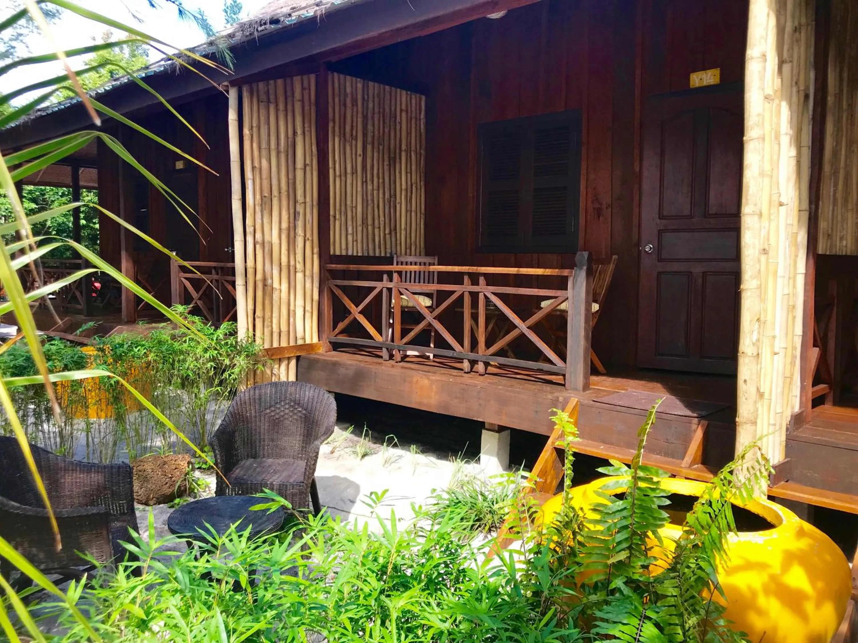 Seating area in Sok San Beach Resort