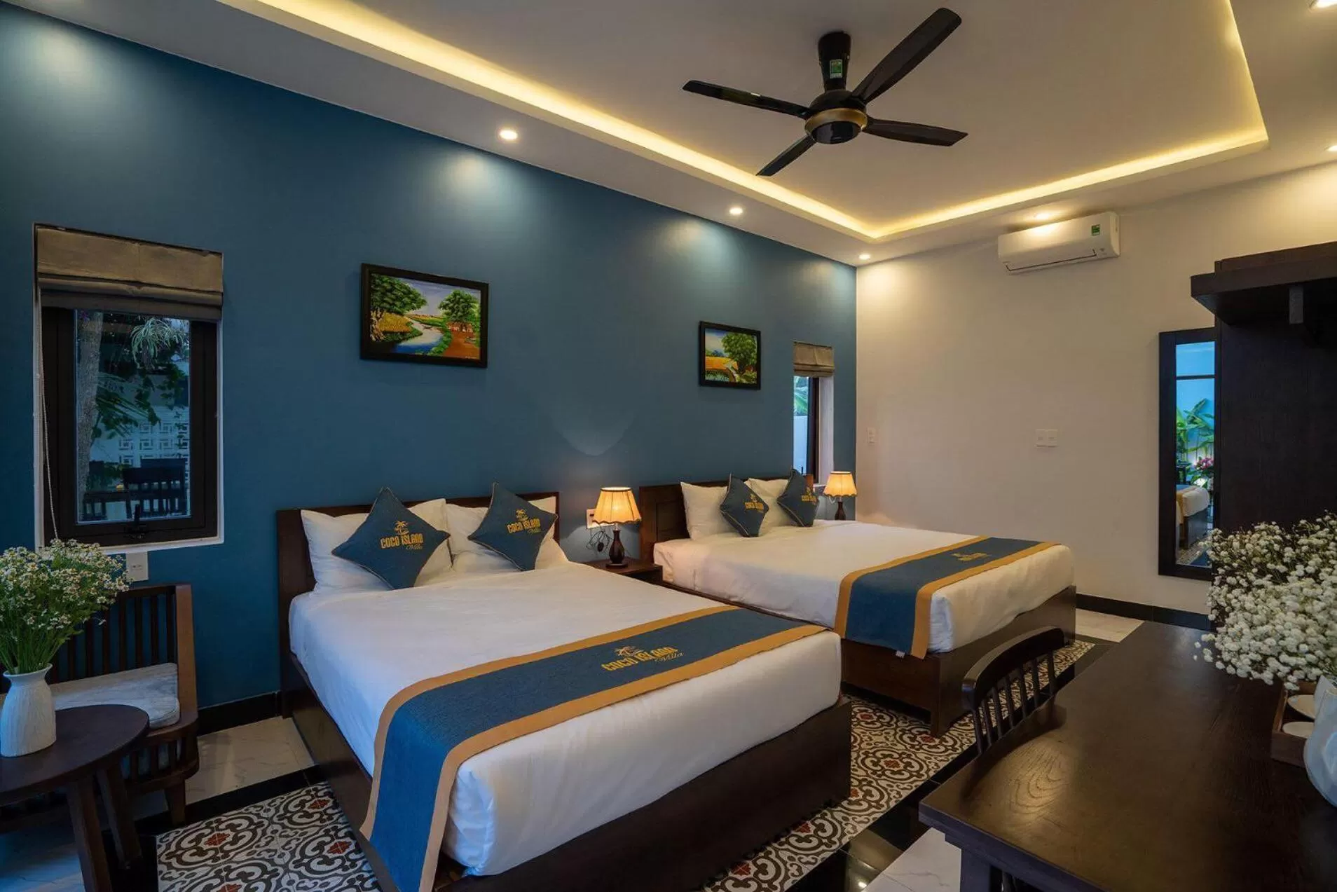 Bed in Coco Island Villa