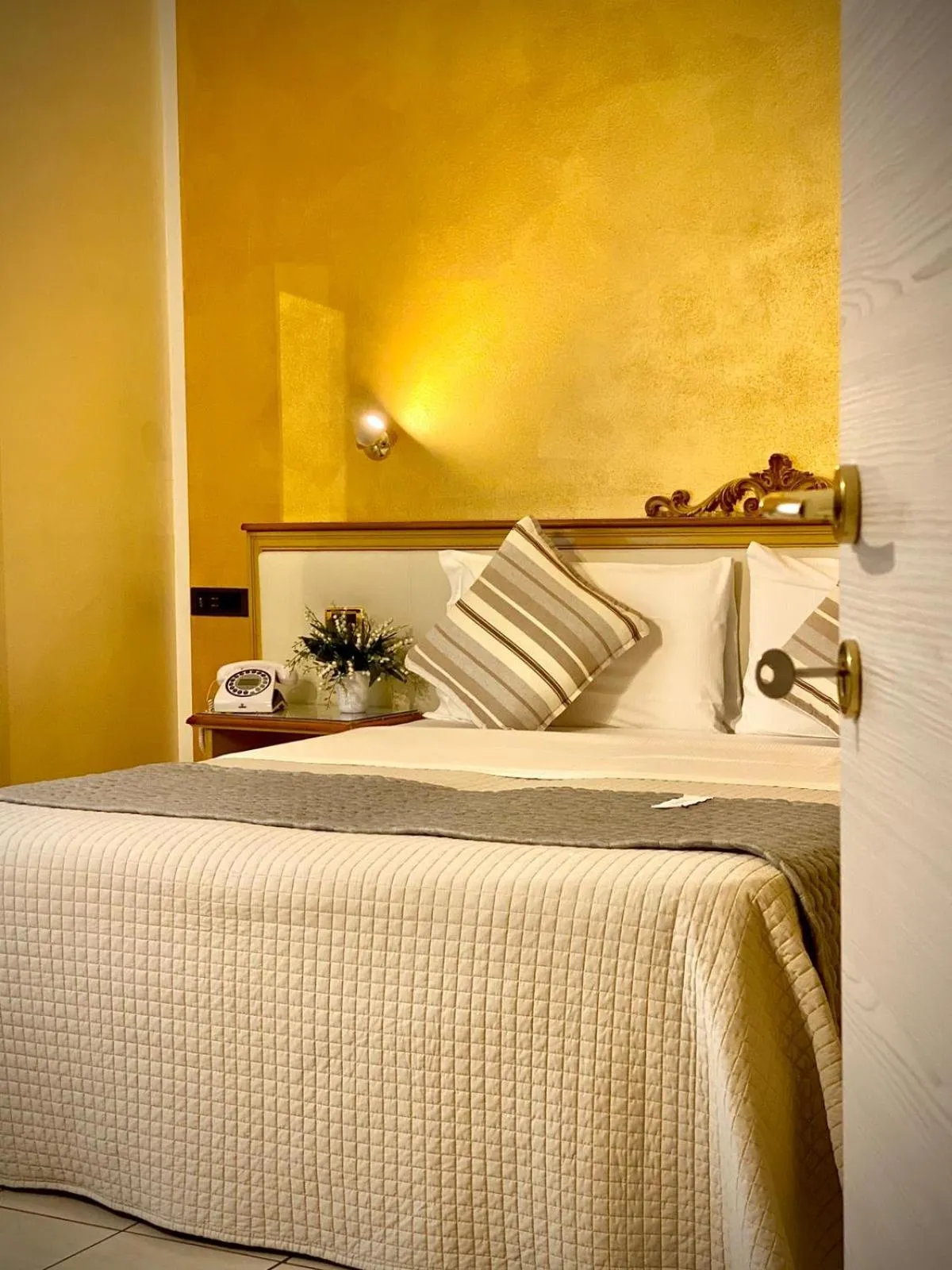 Bed in Piccolo Hotel Nogara