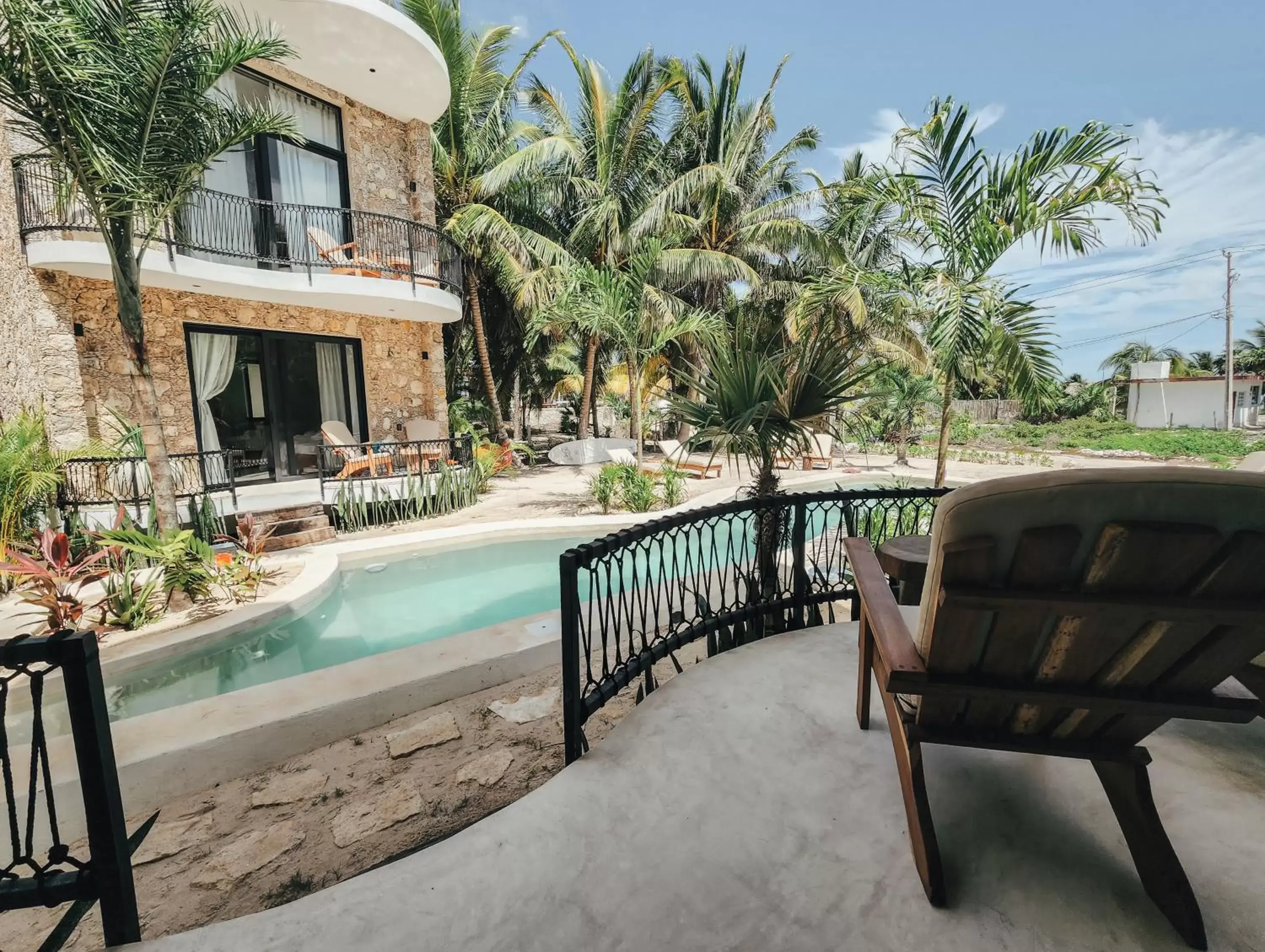 Balcony/Terrace, Swimming Pool in Cucu Hotel El Cuyo
