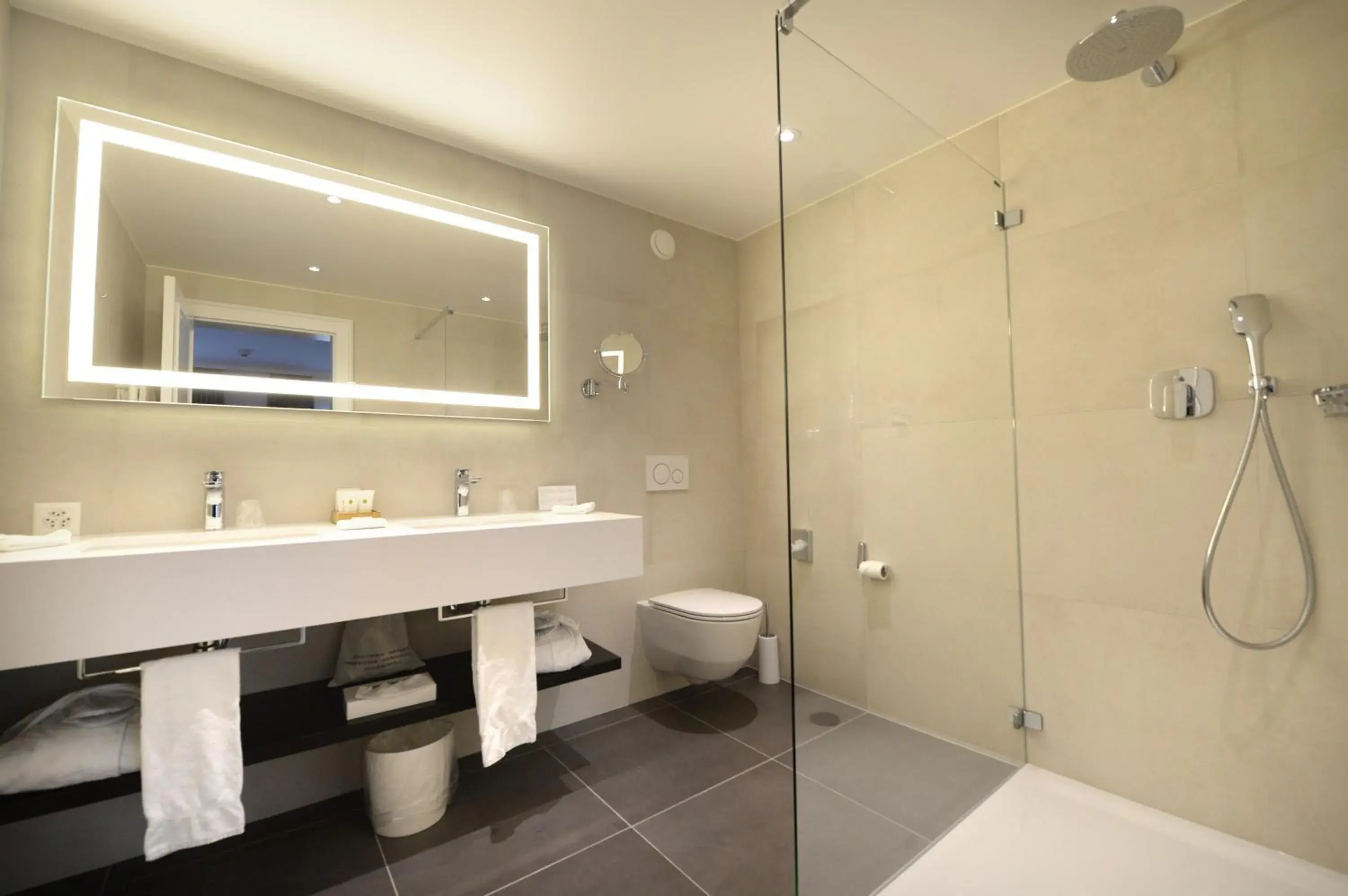 Shower, Bathroom in Hotel La Prairie