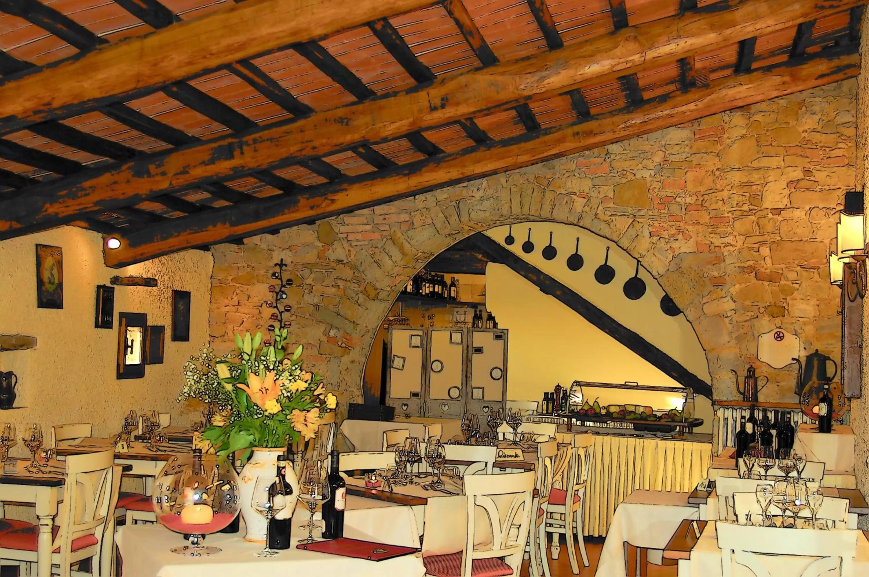 Restaurant/places to eat in Hotel Belvedere Di San Leonino