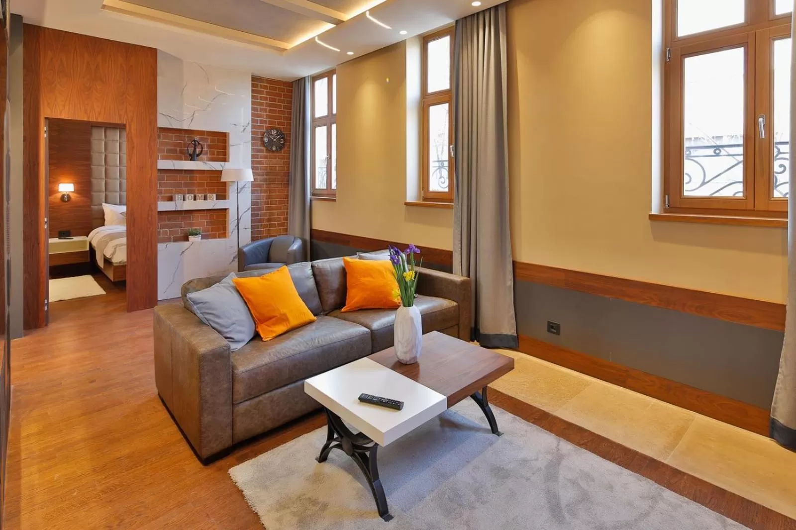 Living room, Bed in Hotel Passpartù Home Garni