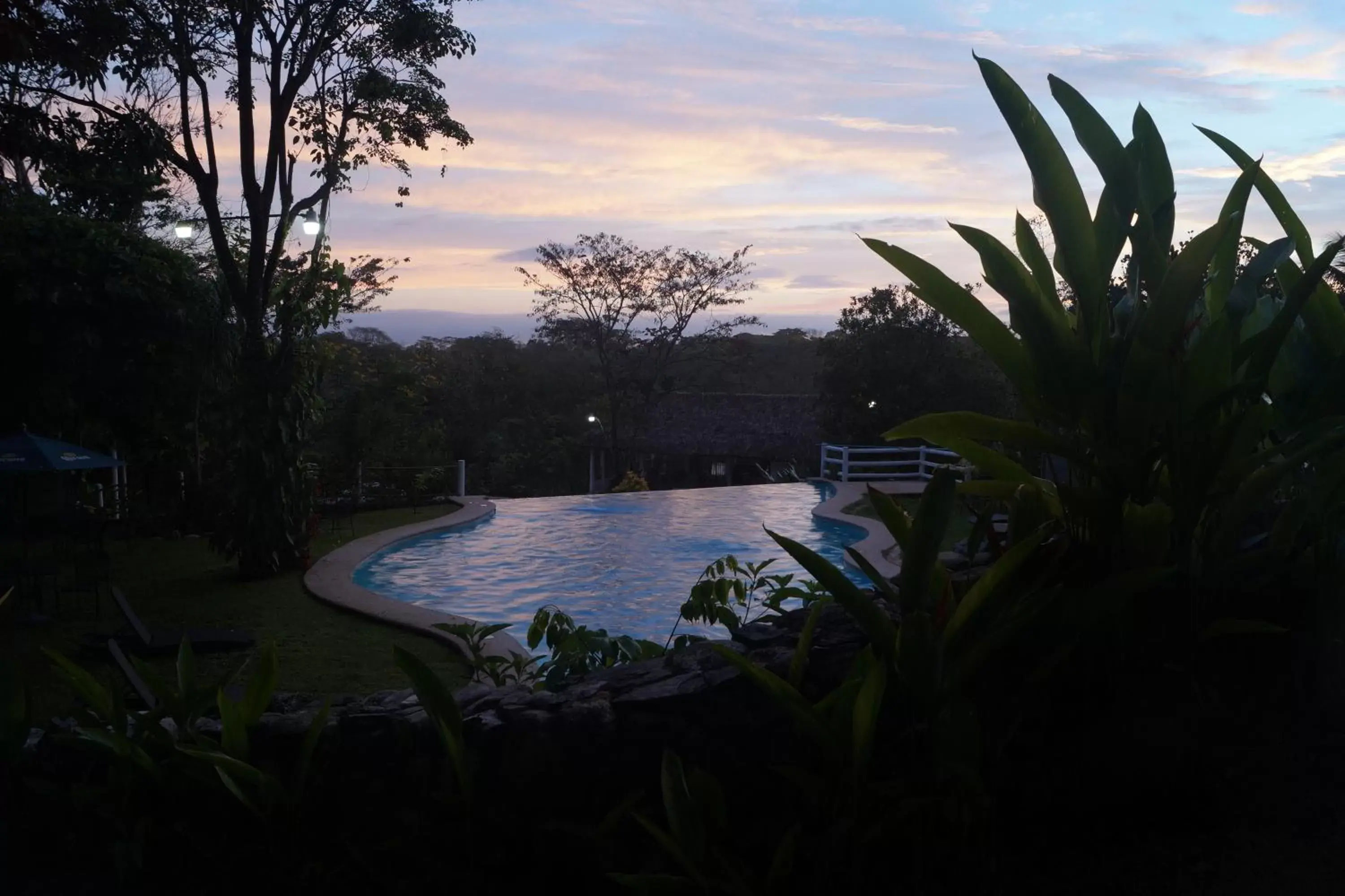 Sunset, Swimming Pool in Hotel La Aldea del Halach Huinic