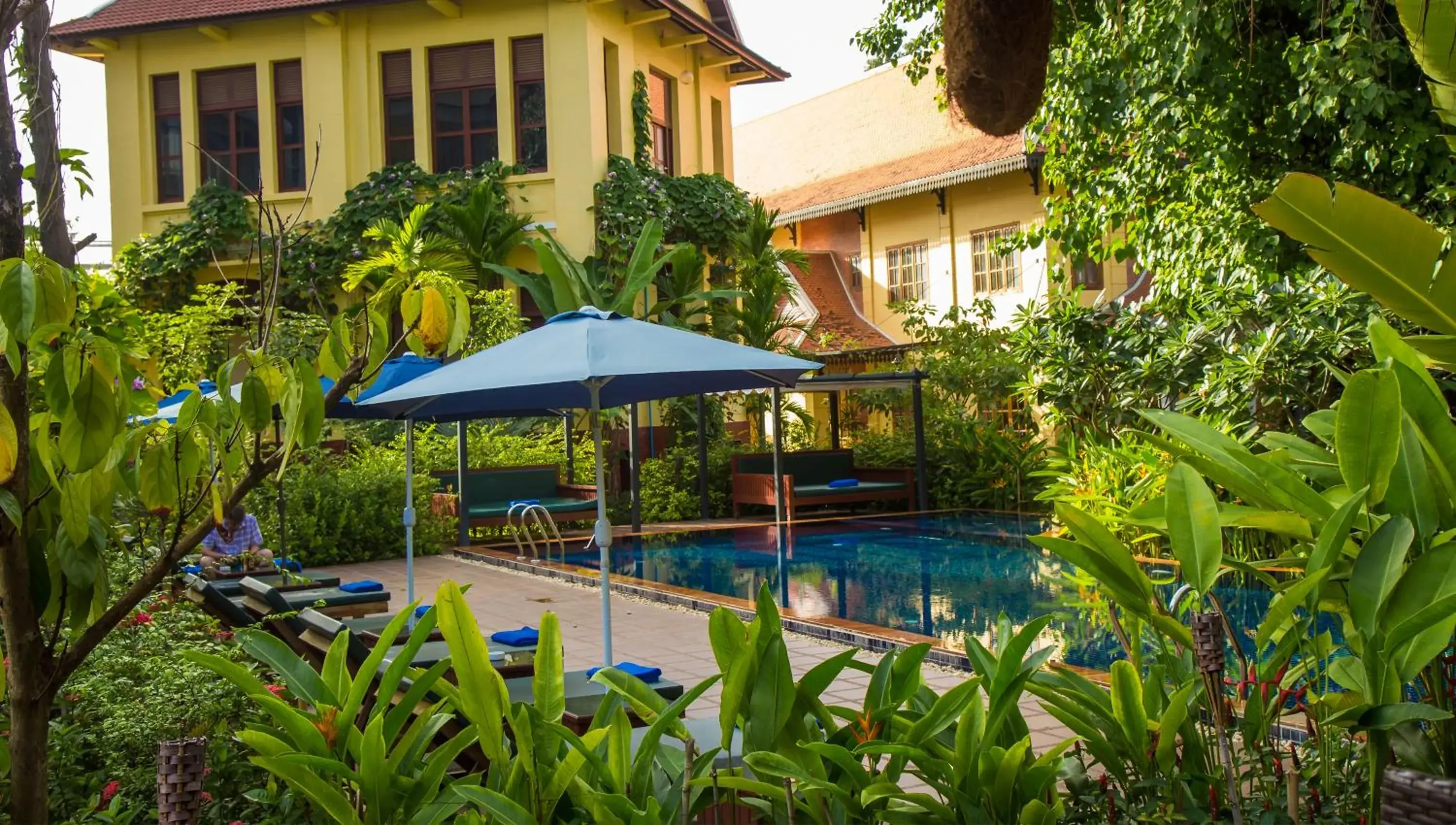 Garden, Swimming Pool in La Rivière d' Angkor Resort