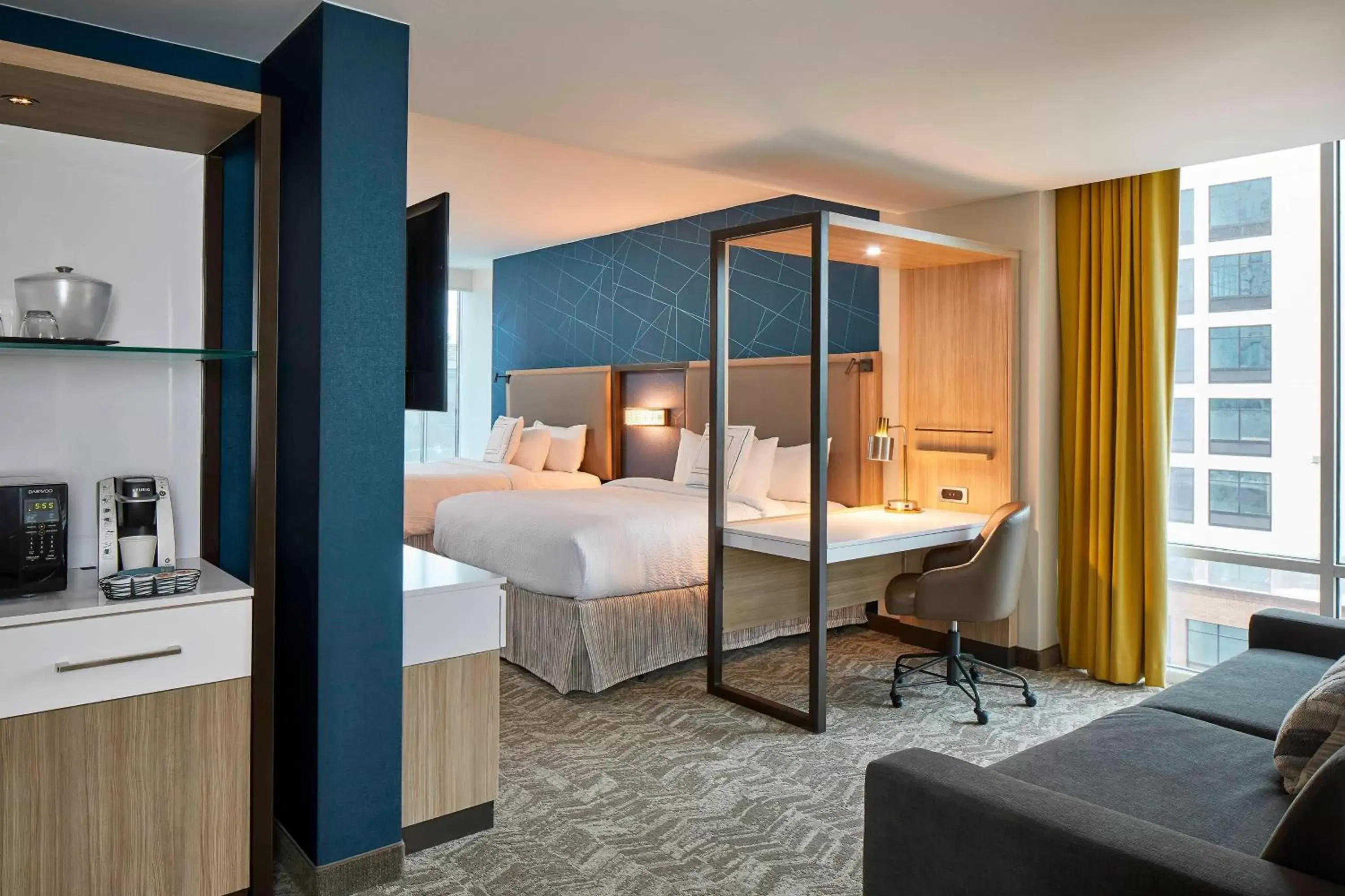 Bedroom, Bed in SpringHill Suites by Marriott Nashville Downtown/Convention Center