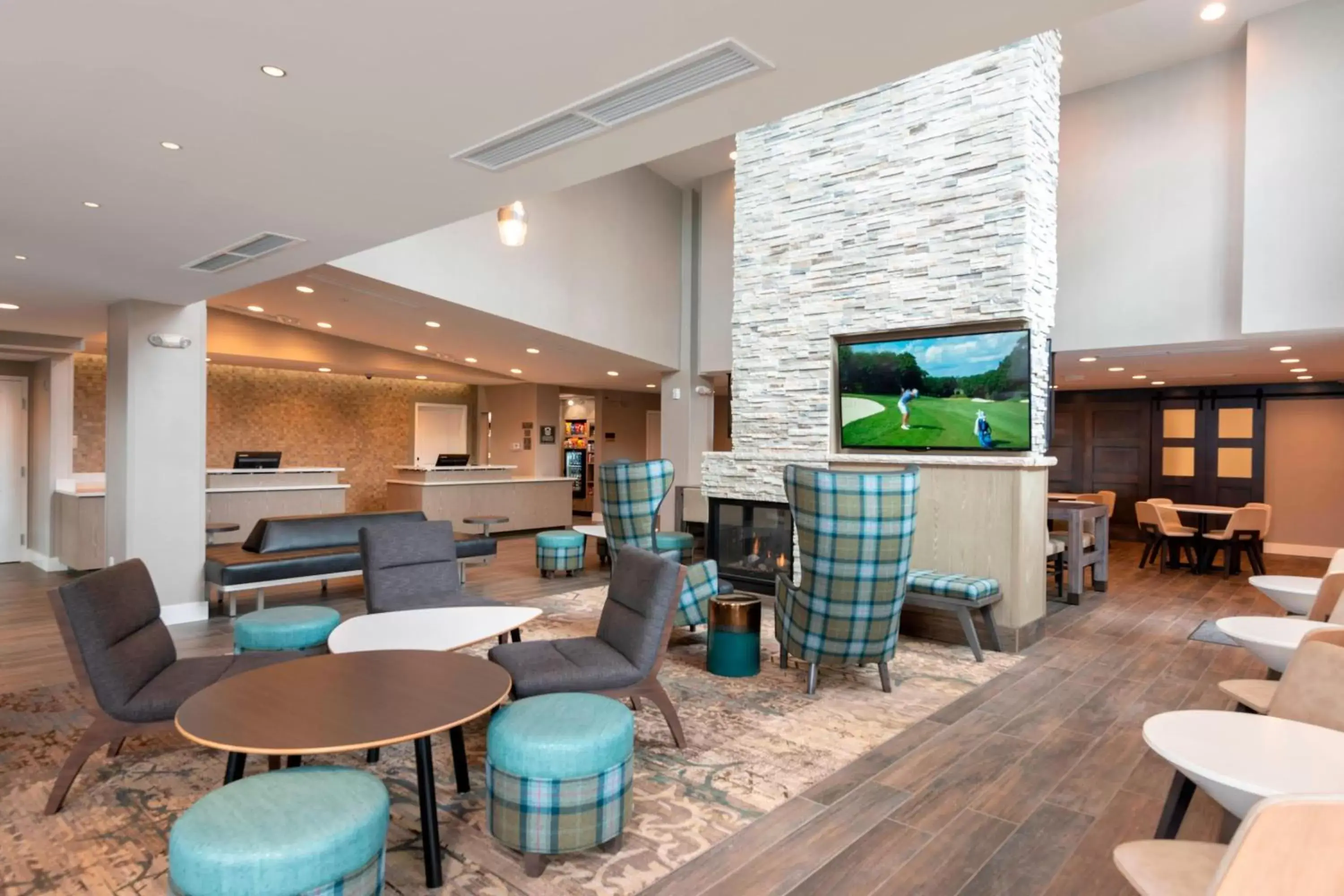 Lobby or reception, Lounge/Bar in Residence Inn by Marriott Lafayette