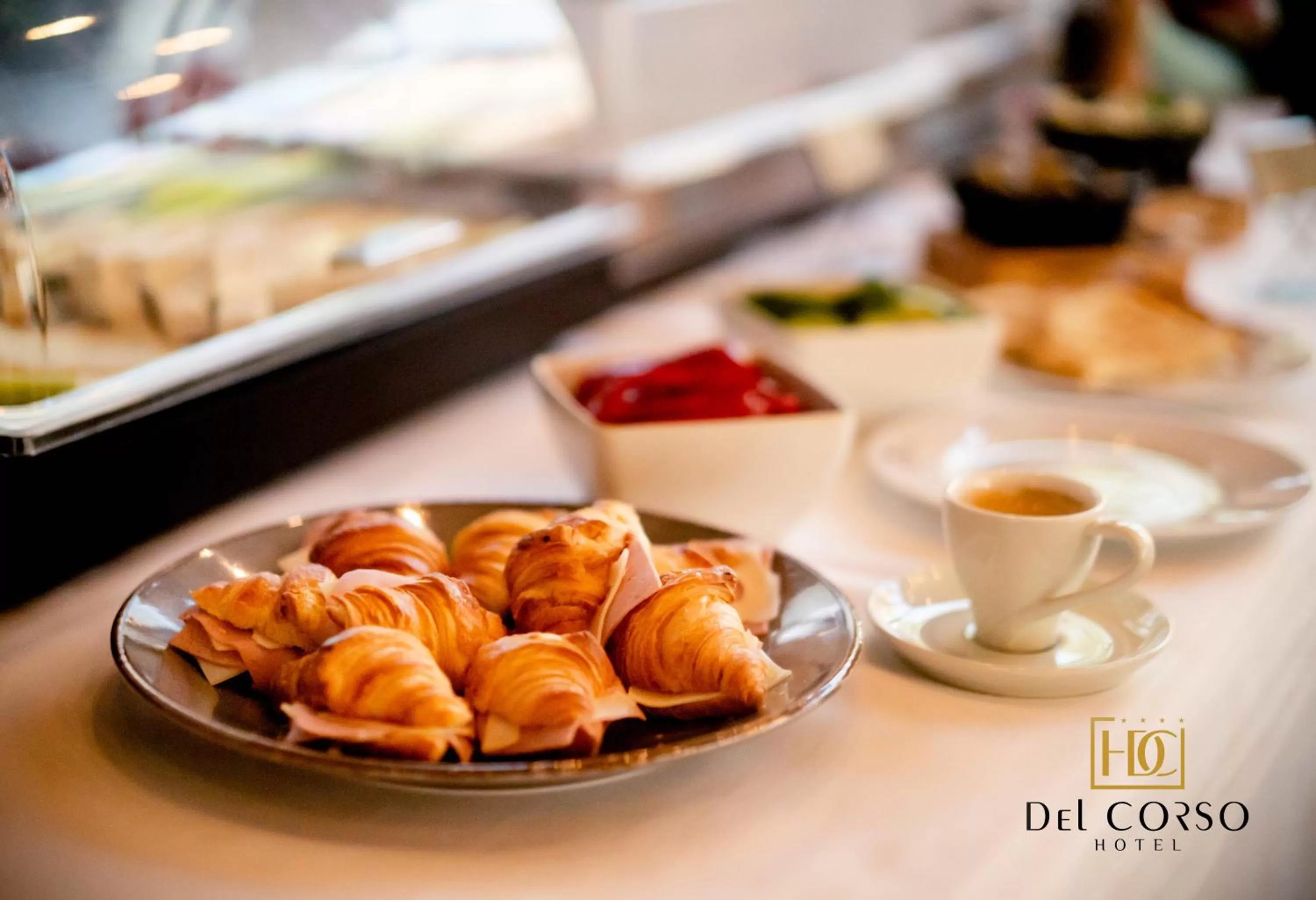 Food and drinks in Hotel Del Corso