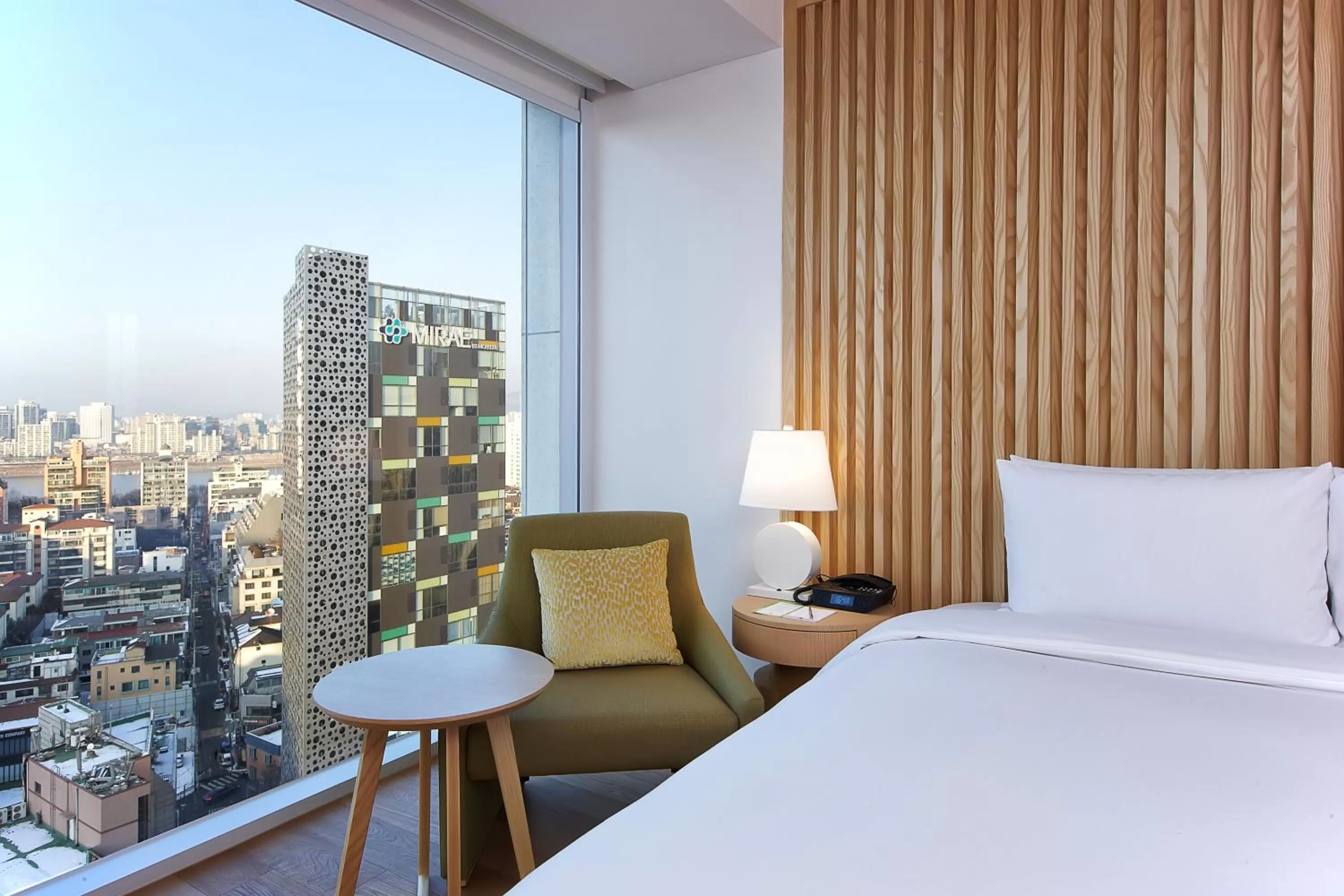 Decorative detail, Bed in Hotel Entra Gangnam