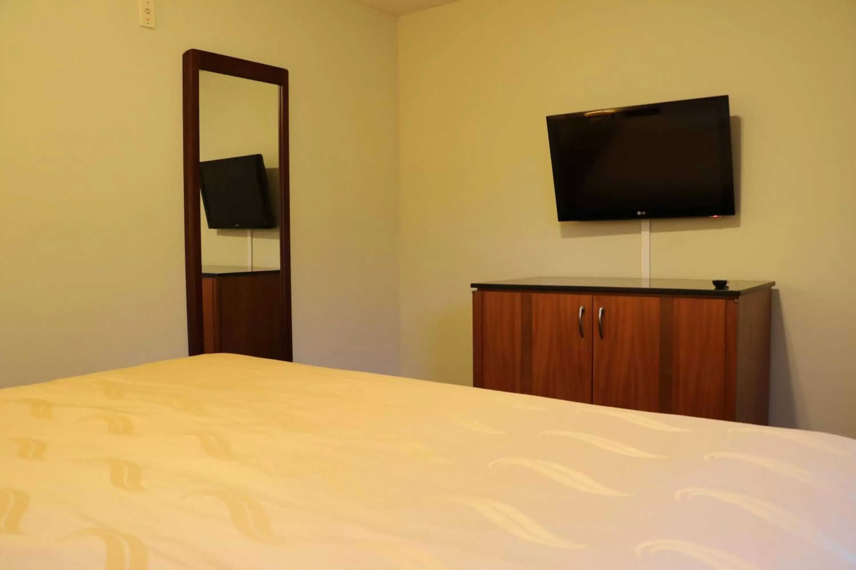 Bedroom, TV/Entertainment Center in Quality Inn & Suites 1000 Islands