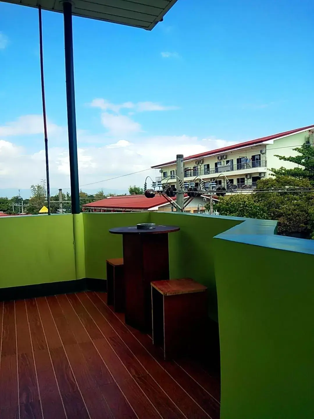 View (from property/room), Balcony/Terrace in Aosmec Square Hotel