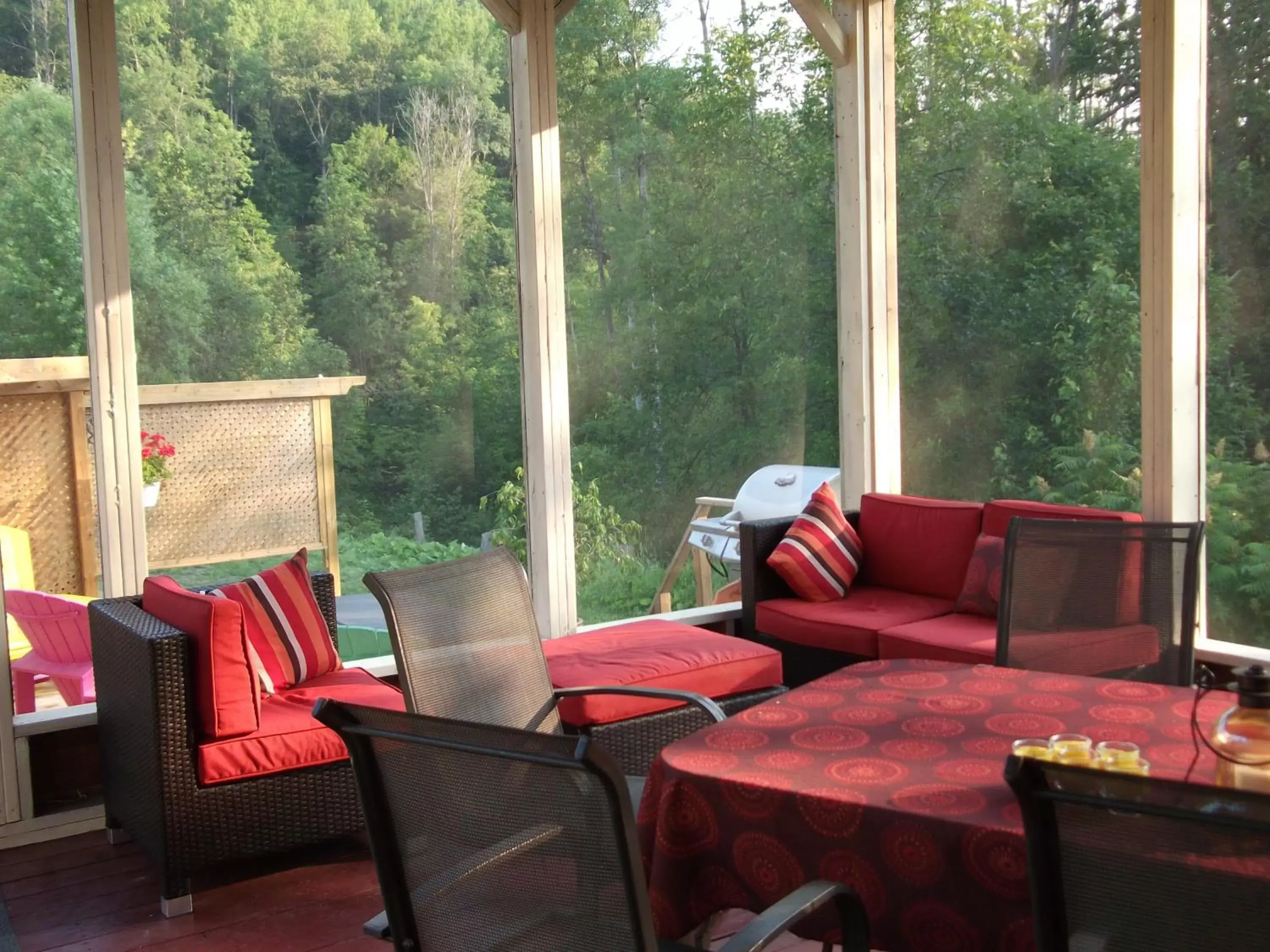 Balcony/Terrace, Seating Area in Domaine de la Baie, Les Suites