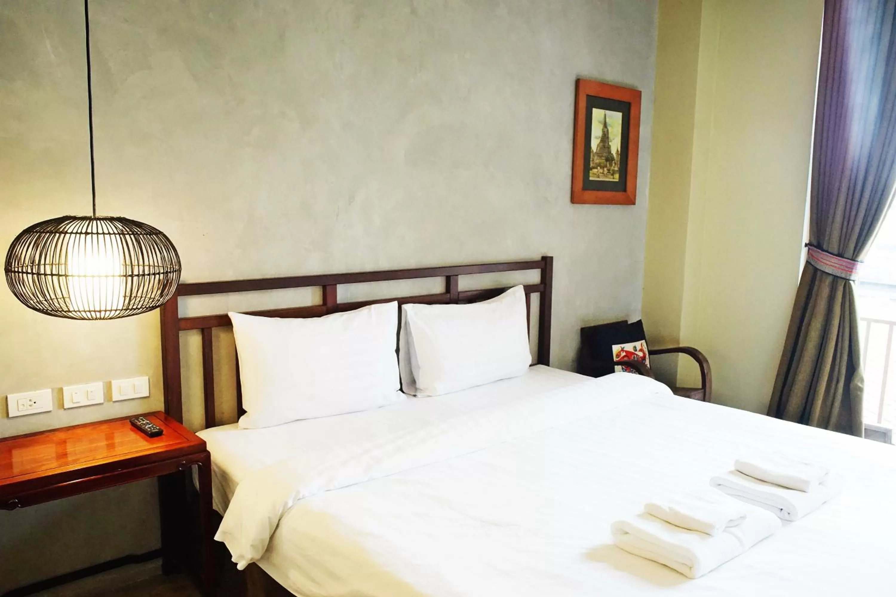 Bed in Villa Bangkok