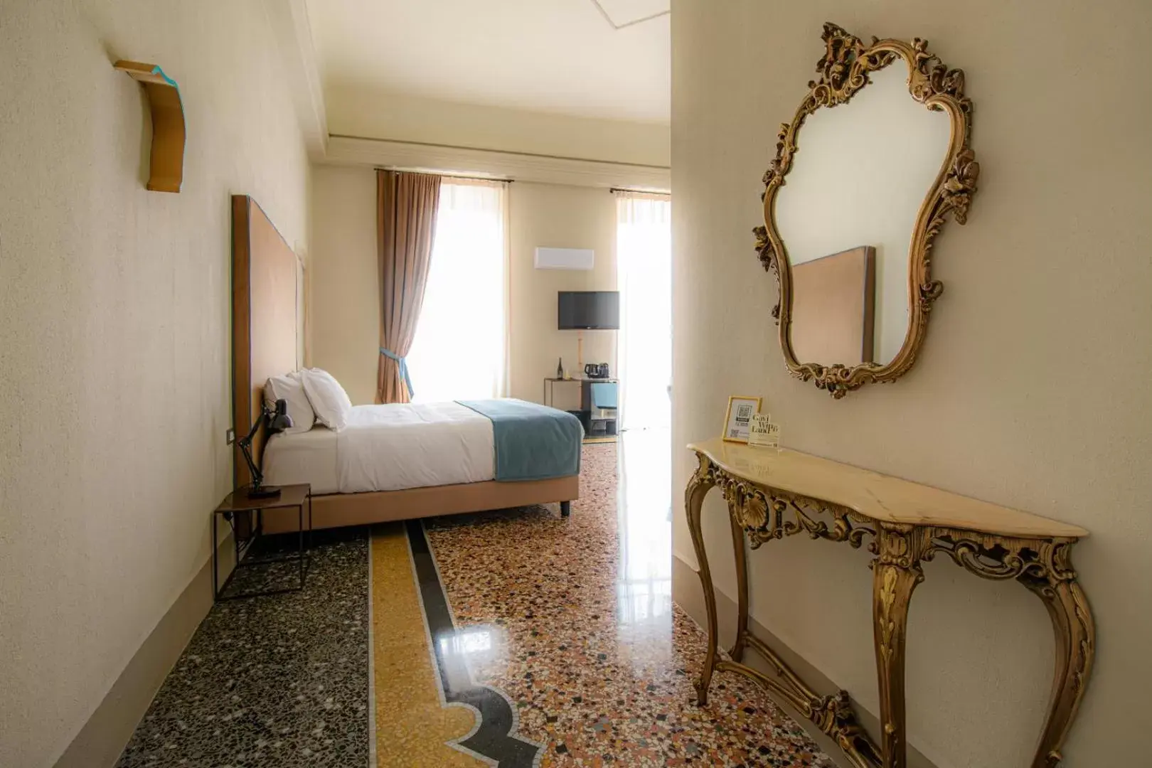 Bed in Palazzo Sertorio Suites