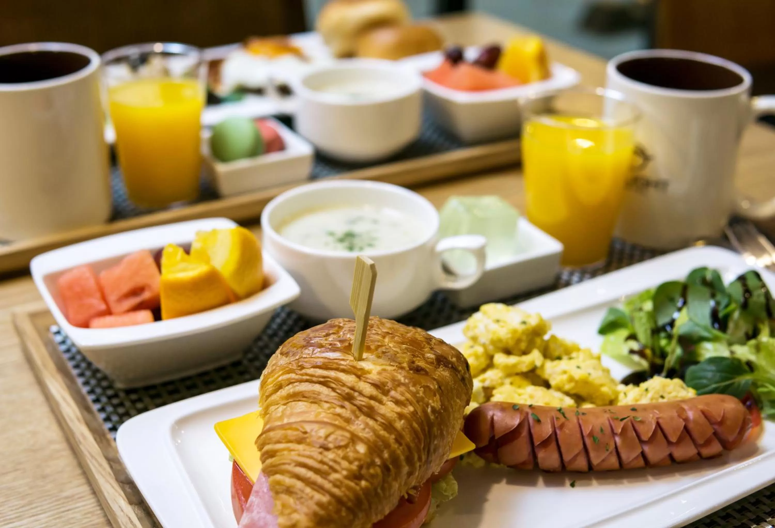 Continental breakfast in Delight Hotel Jamsil