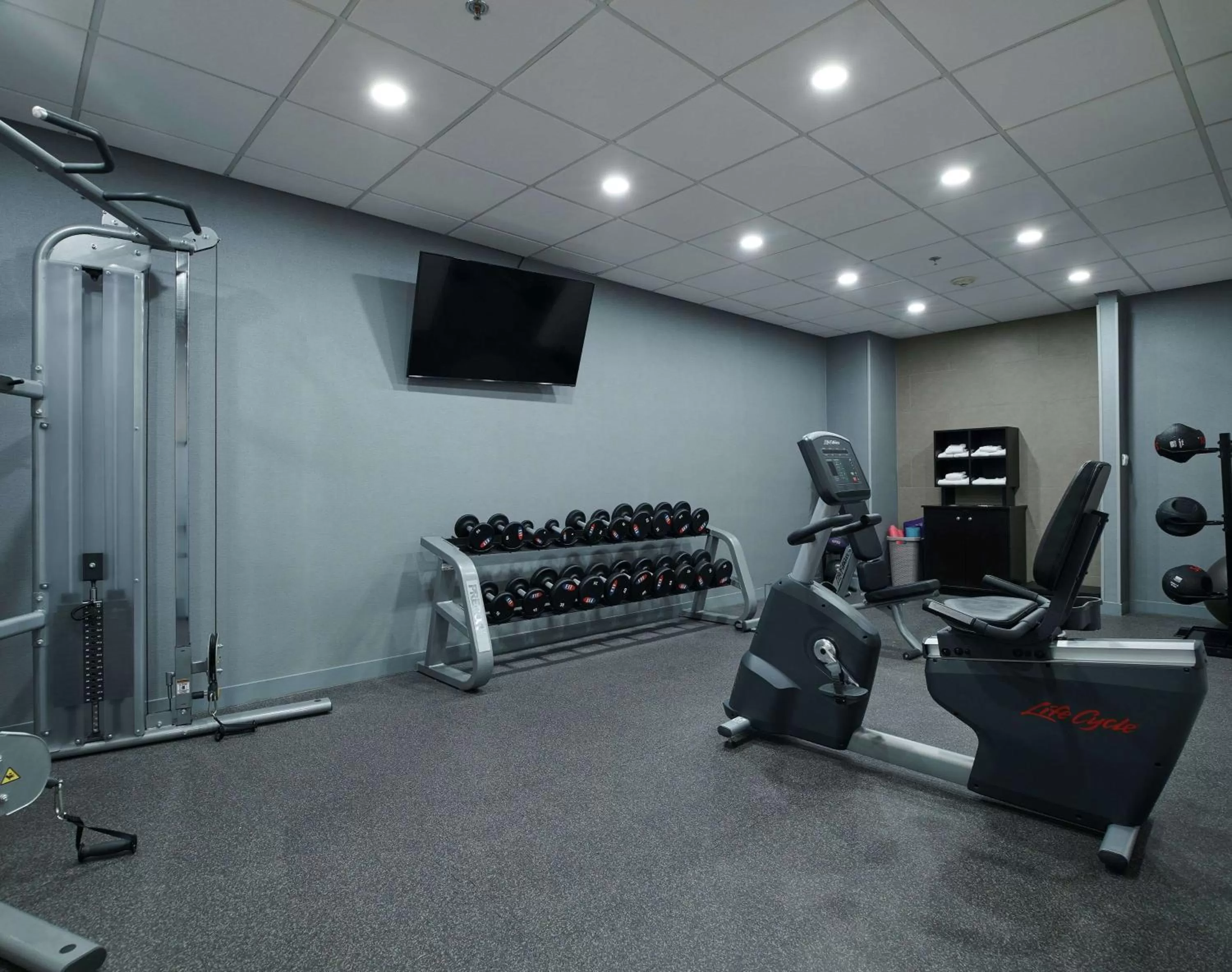 Fitness centre/facilities in Hampton Inn Ciudad Juarez