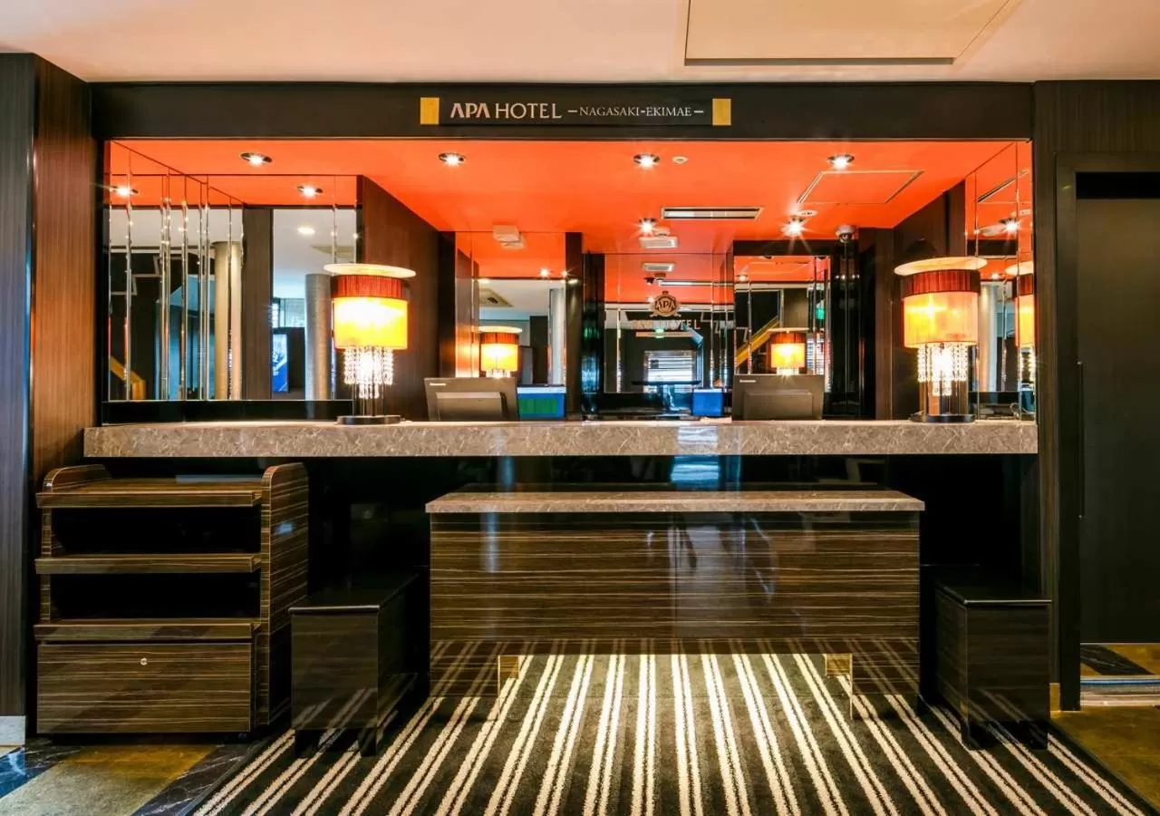 Lobby or reception in APA Hotel Nagasaki Ekimae