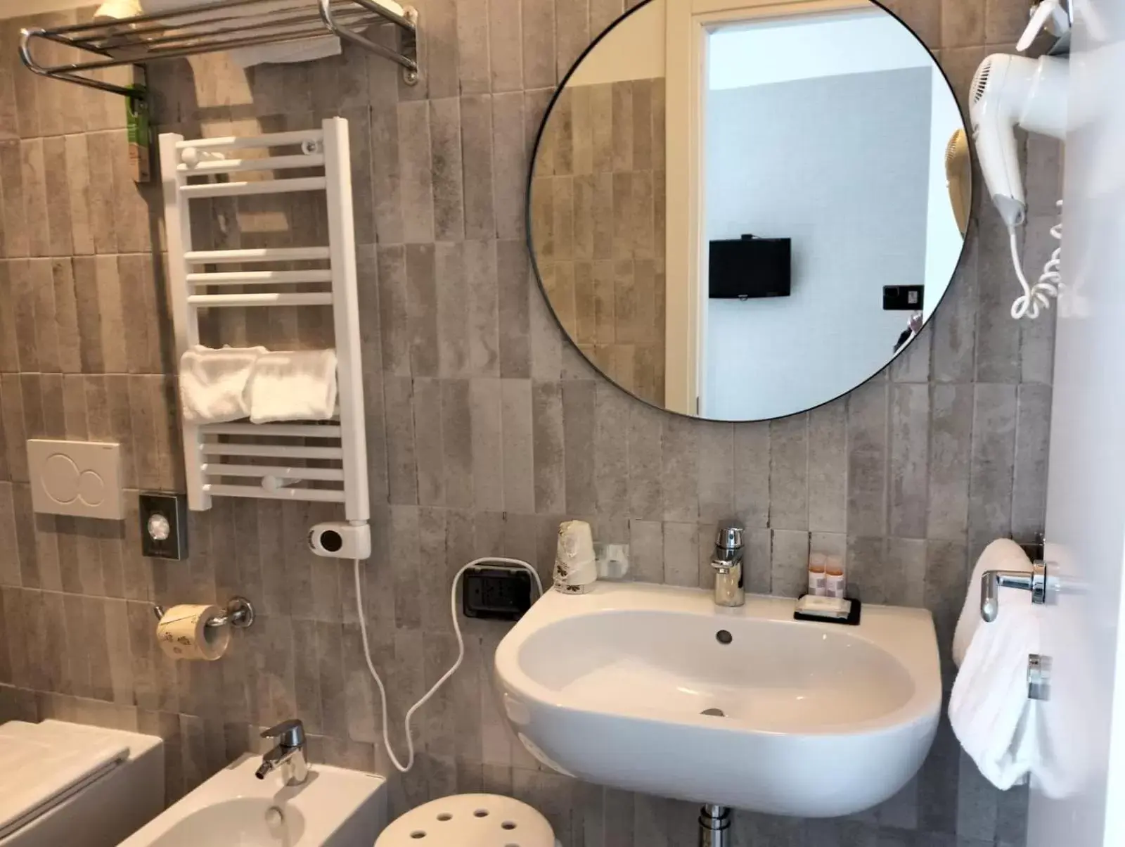 Bathroom in Hotel Italia e Lido Rapallo