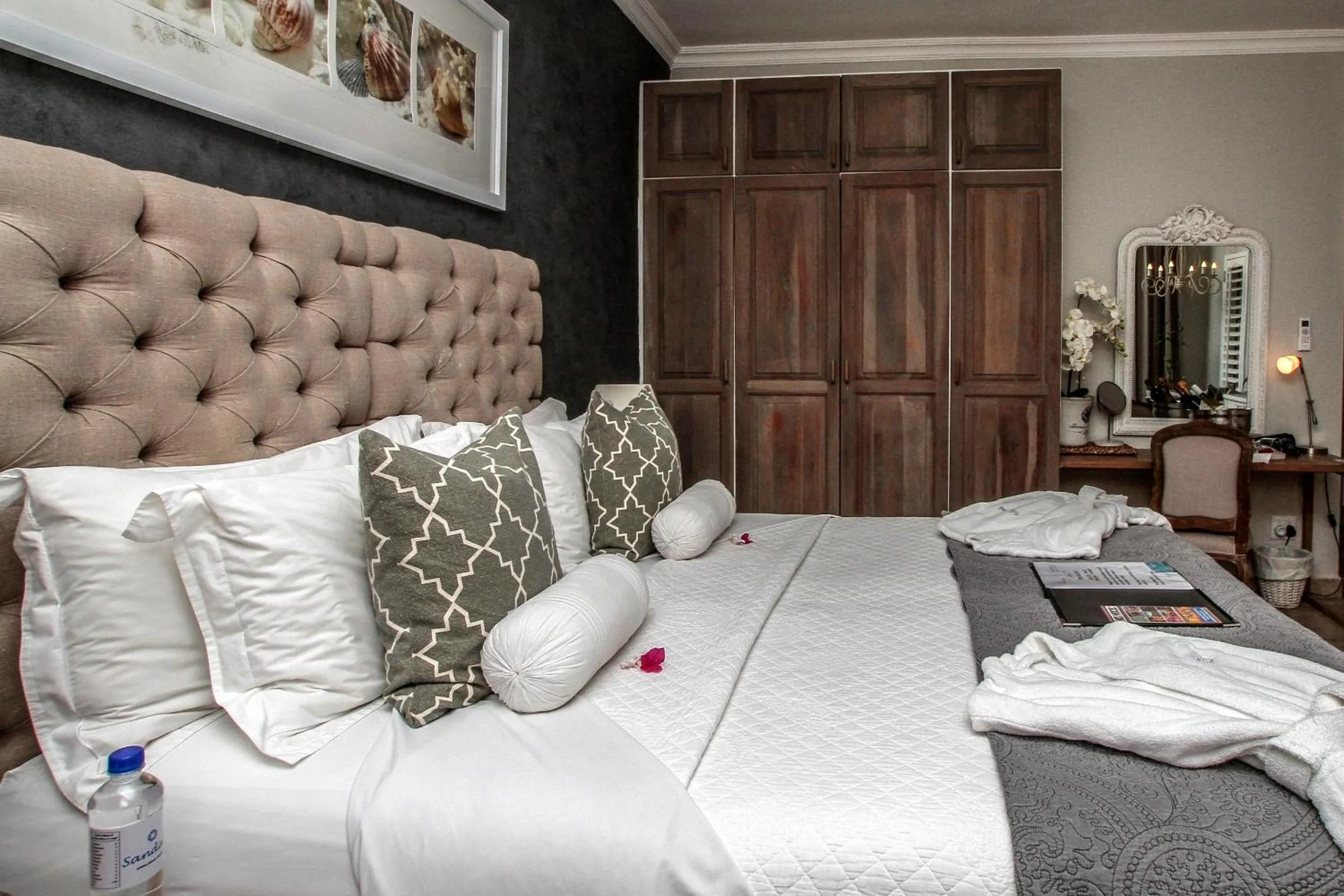 Bed in Sandals Guest House