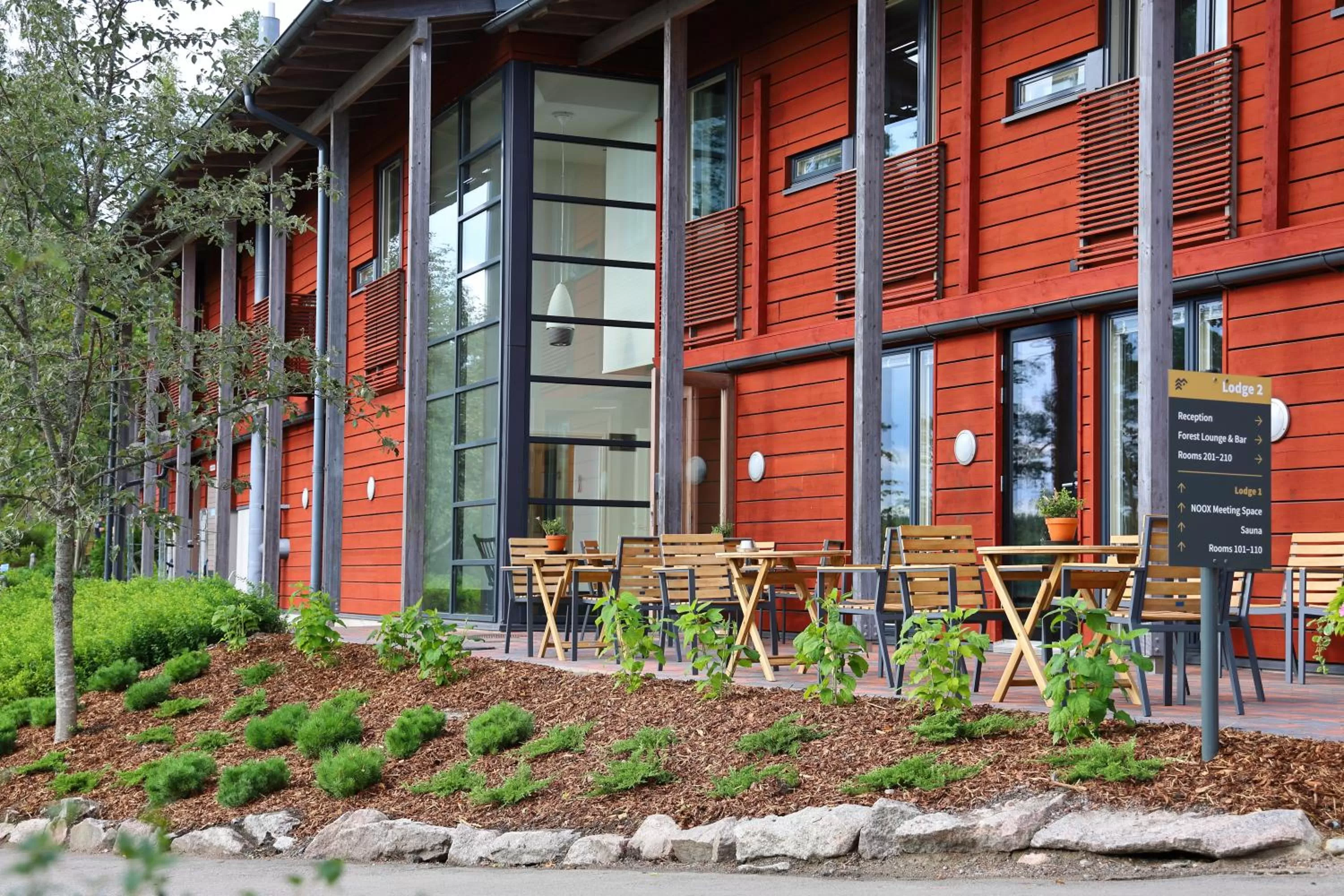 Property building in Haltia Lake Lodge nature boutique hotel & glamping