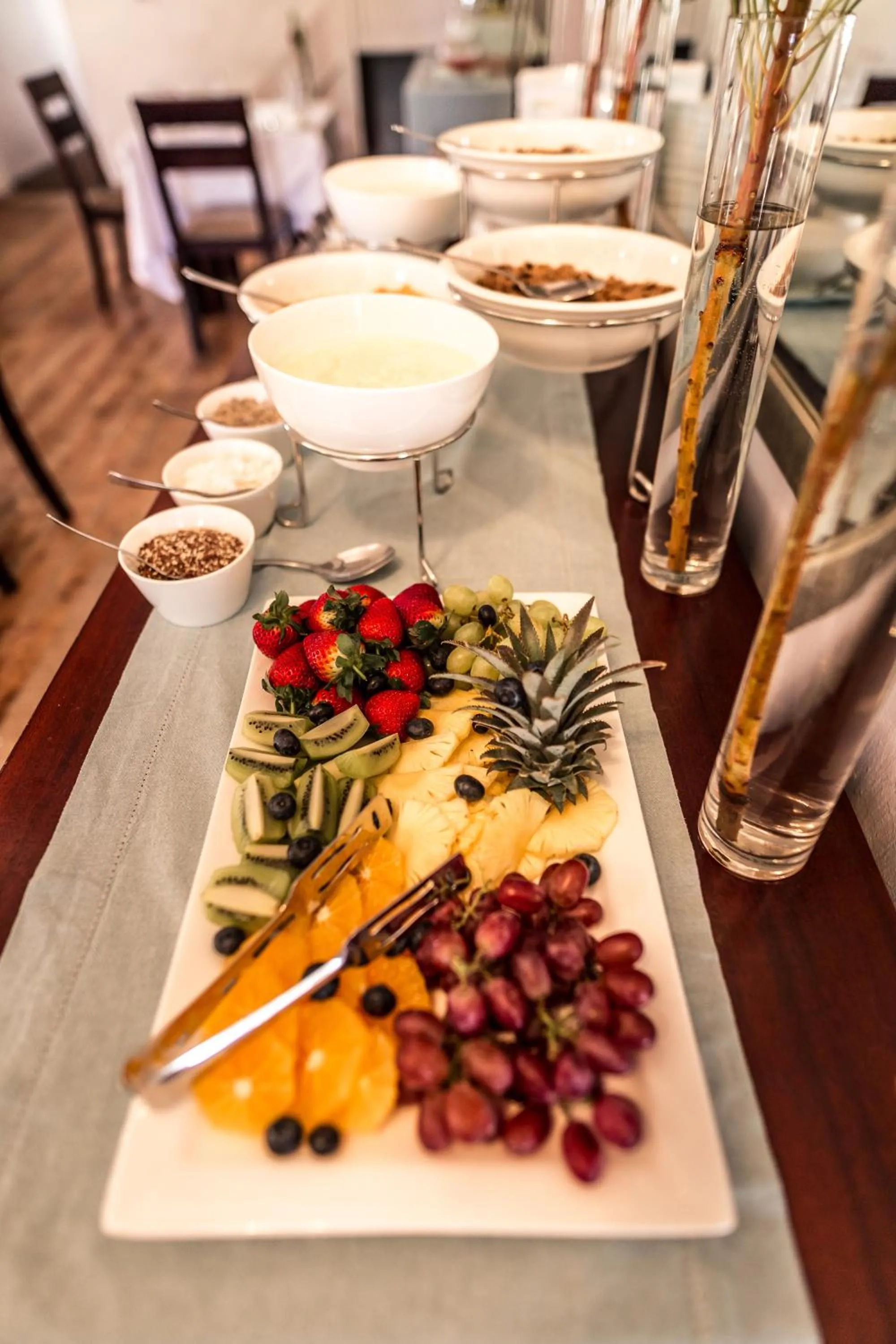 Continental breakfast in Point B Guest House -Sustainable Solar Energy