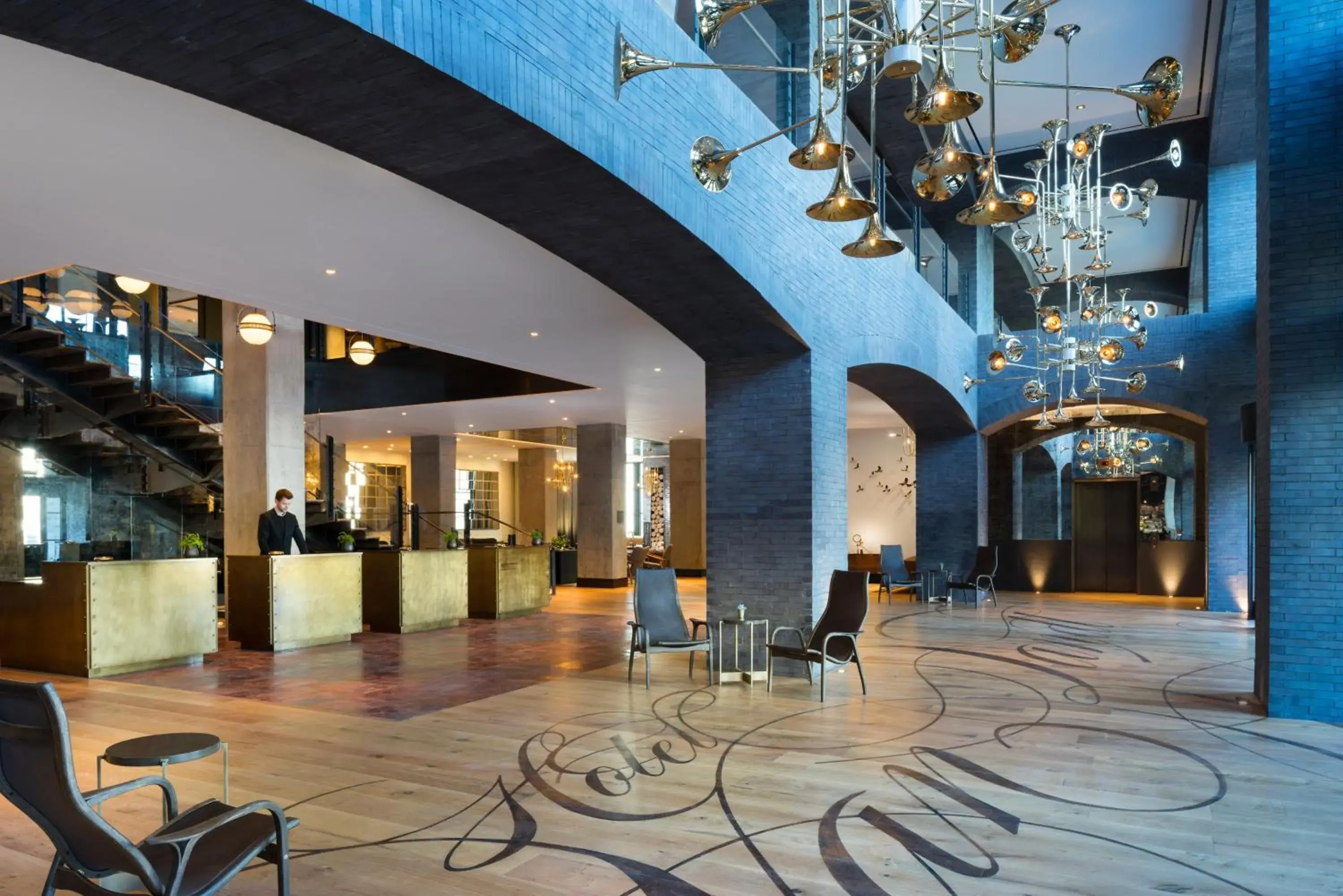 Lobby or reception in Hotel Van Zandt
