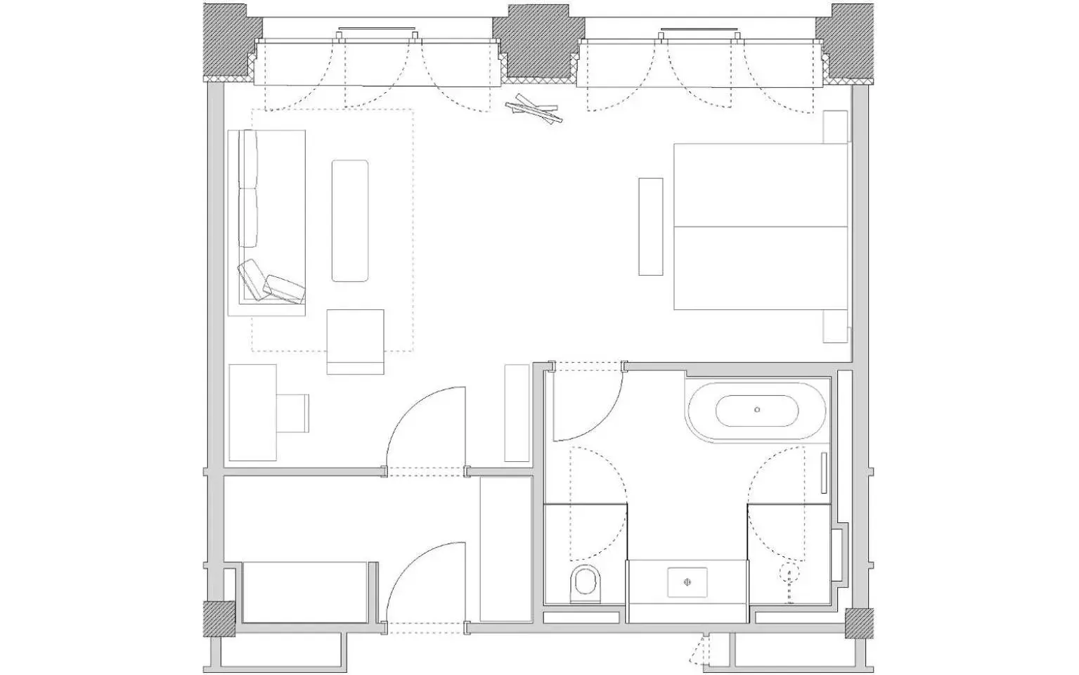 Photo of the whole room, Floor Plan in Orania.Berlin