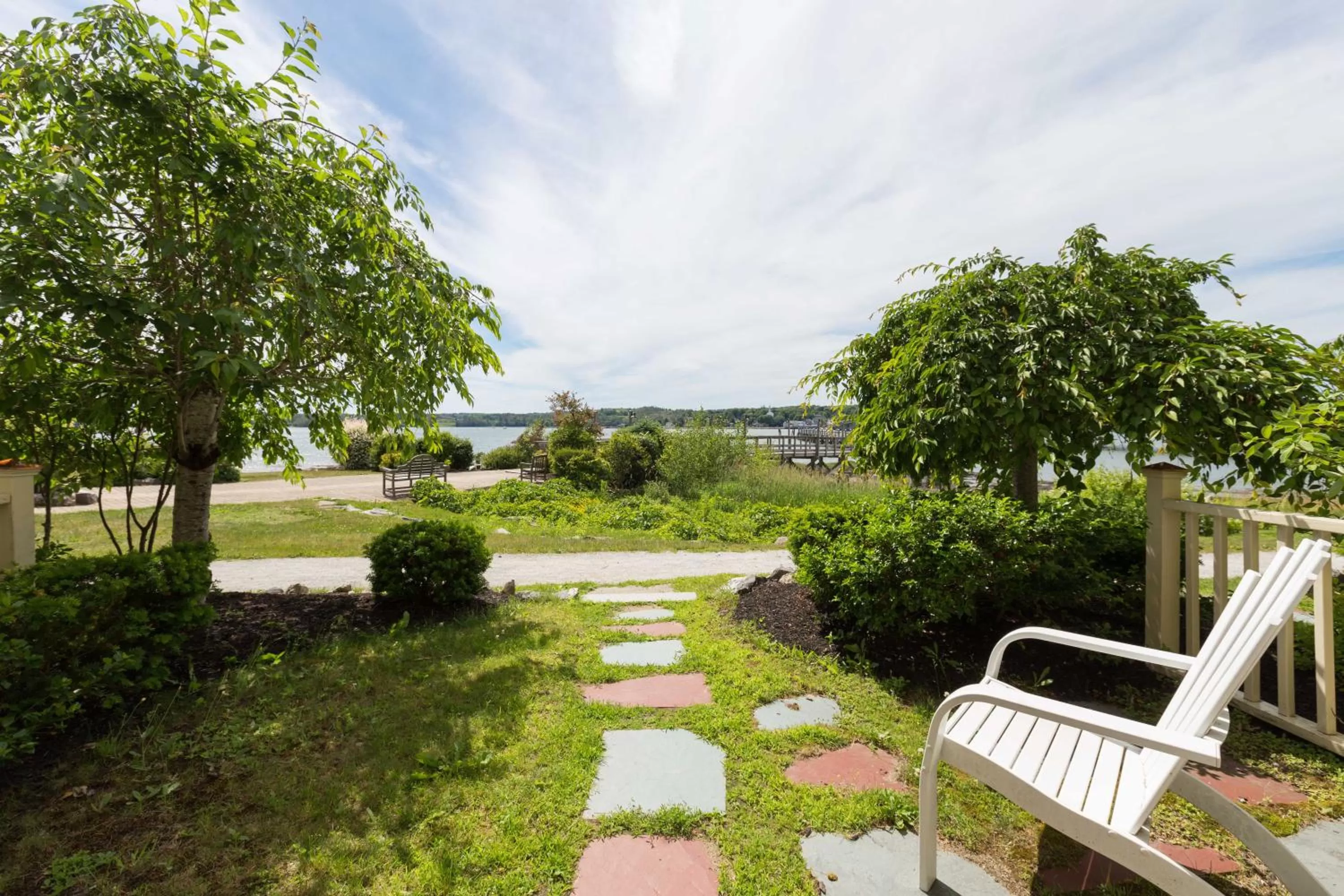 River view, Garden in Sheepscot Harbour Village Resort