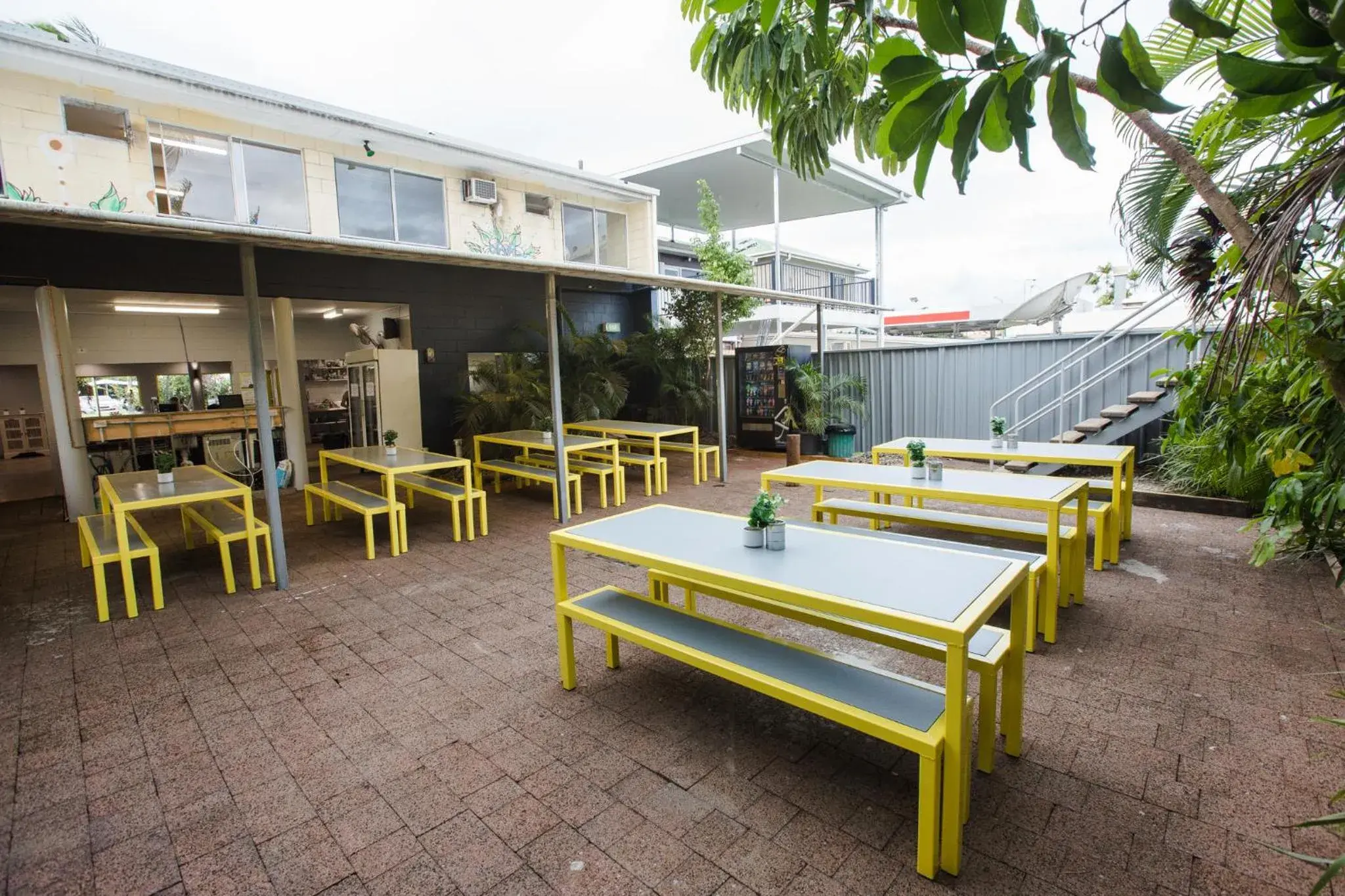 Dining area in Mad Monkey Backpackers Village