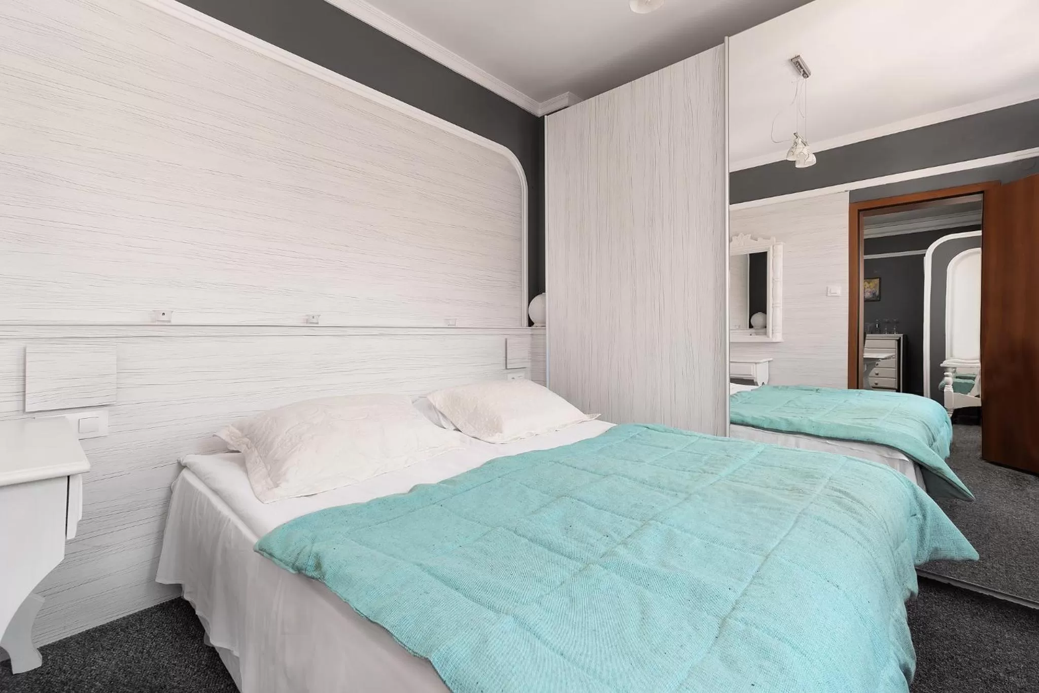 Bathroom, Bed in Boryana Hotel