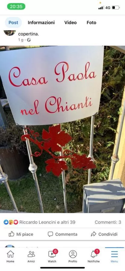 Logo/Certificate/Sign/Award in Casa Paola nel Chianti