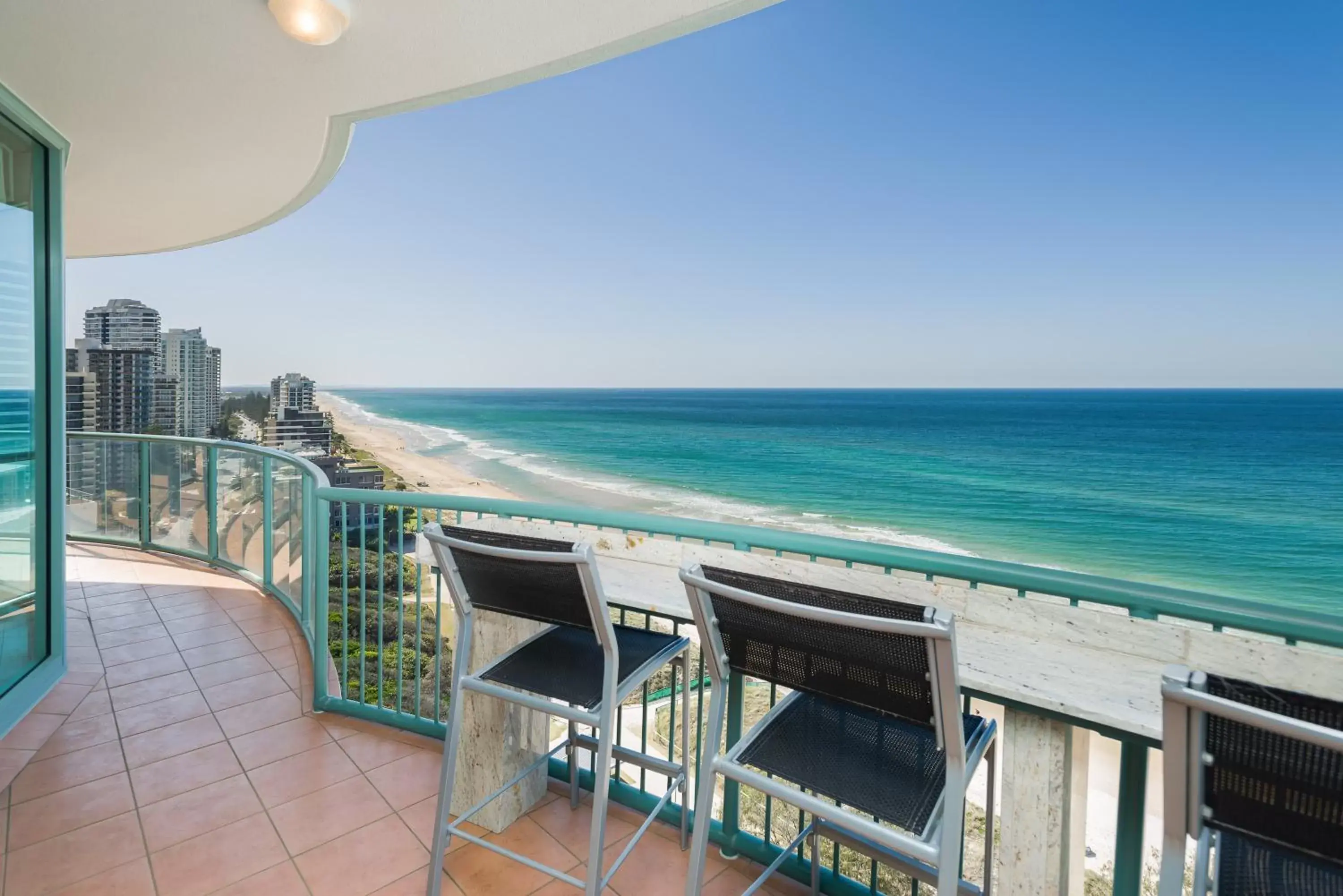 Balcony/Terrace, Sea View in The Waterford on Main Beach