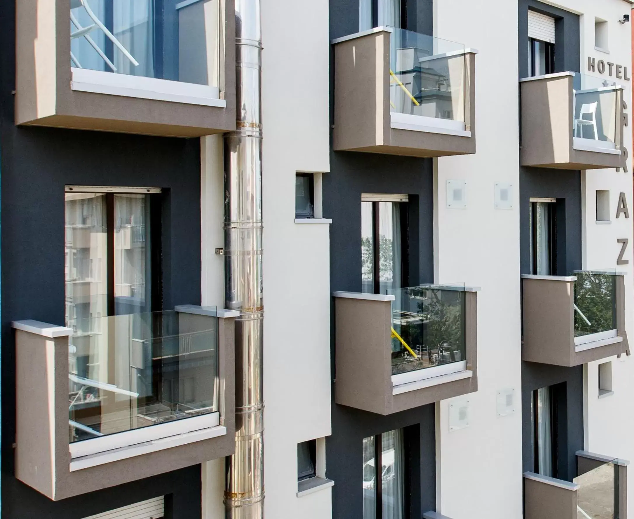 Balcony/Terrace, Property Building in Hotel Grazia Riccione