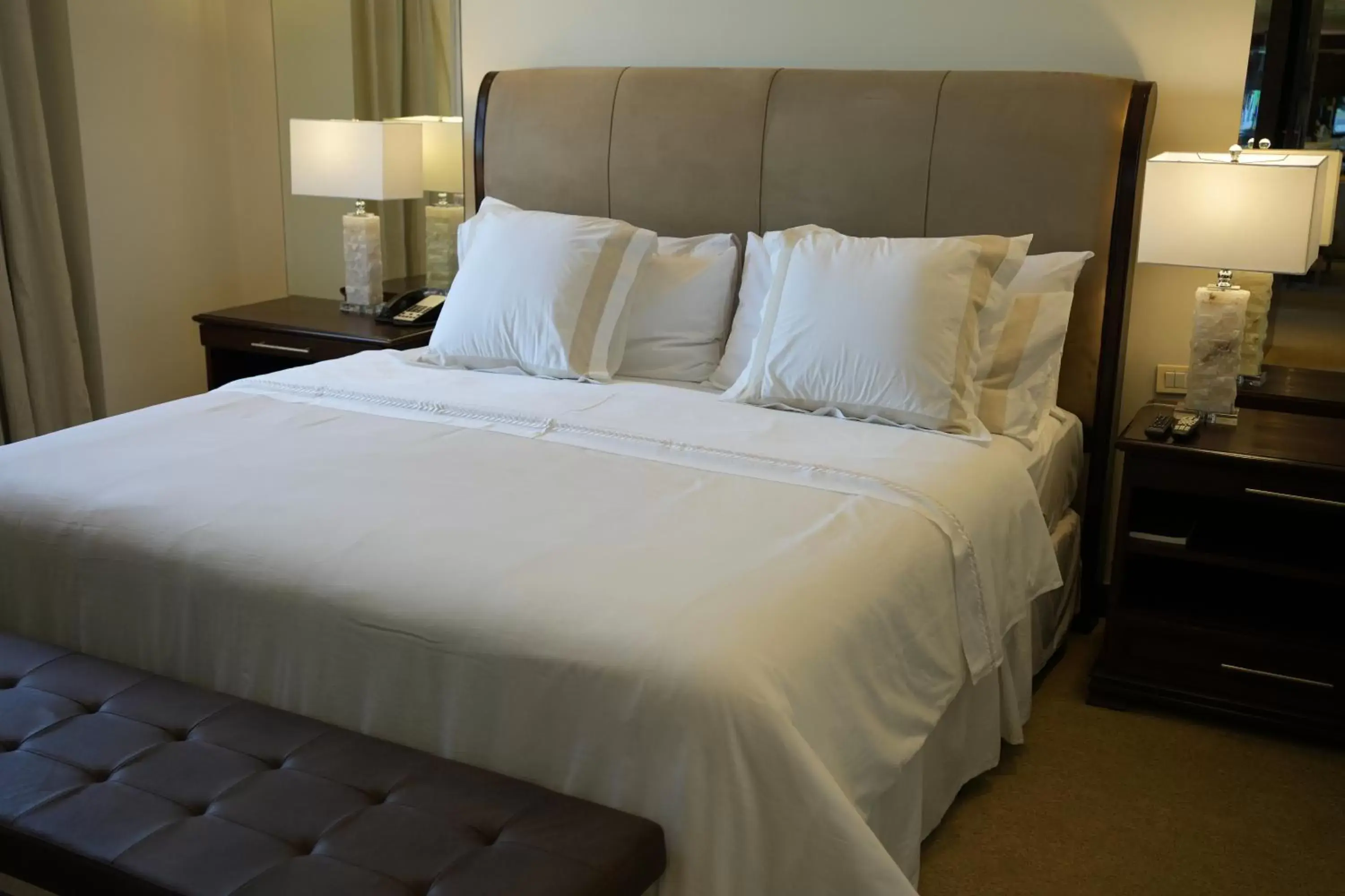 Bed in Crowne Plaza Asunción, an IHG Hotel