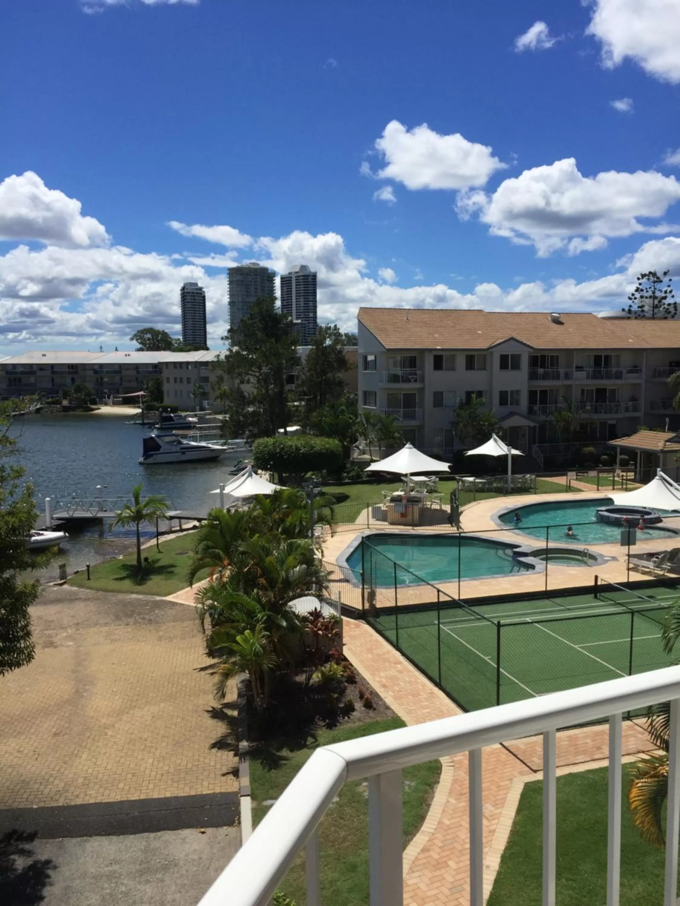 Garden view in Pelican Cove Waterfront Apartment