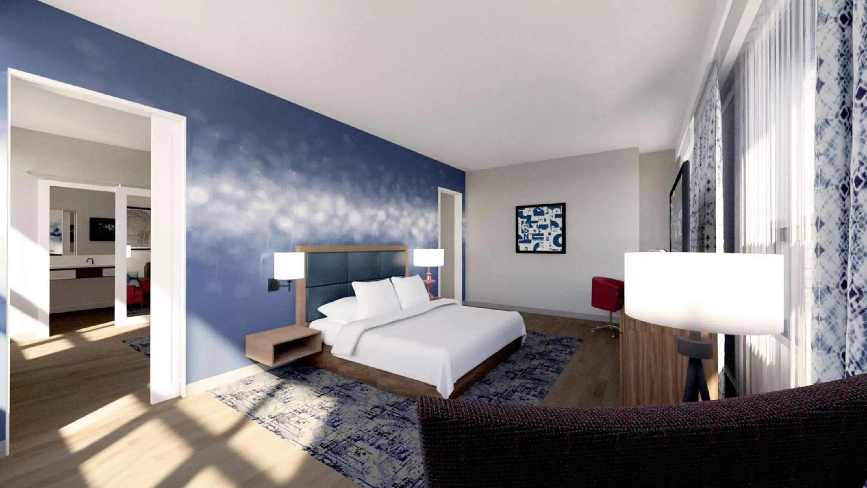 Bed in Hampton Inn And Suites By Hilton Portland-Pearl District