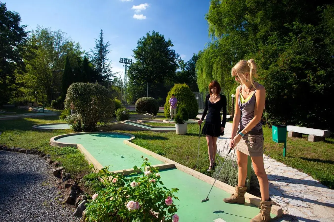 Minigolf in Hotel le relais de farrou