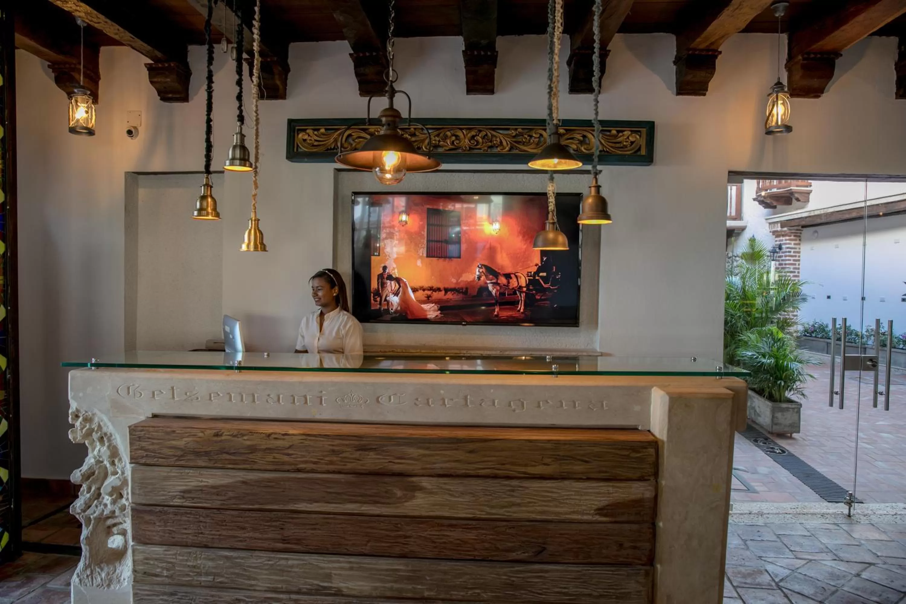 Lobby or reception in Getsemani Cartagena Hotel