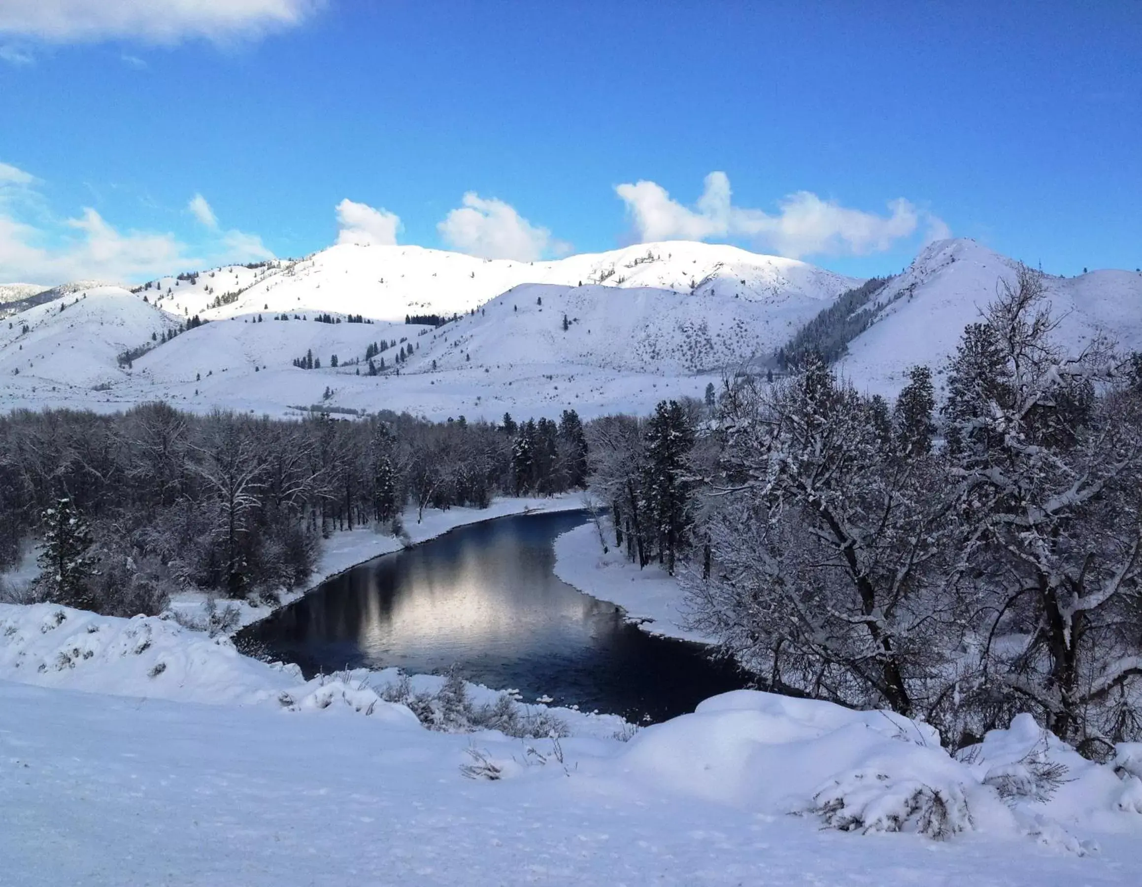 Natural landscape, Winter in Twisp River Suites