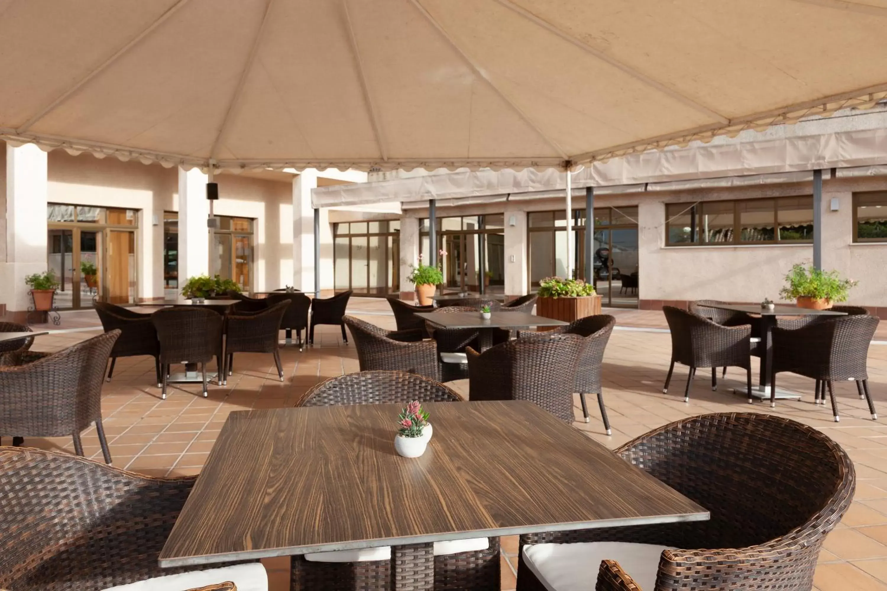 Balcony/Terrace, Restaurant/Places to Eat in Hotel Macià Doñana