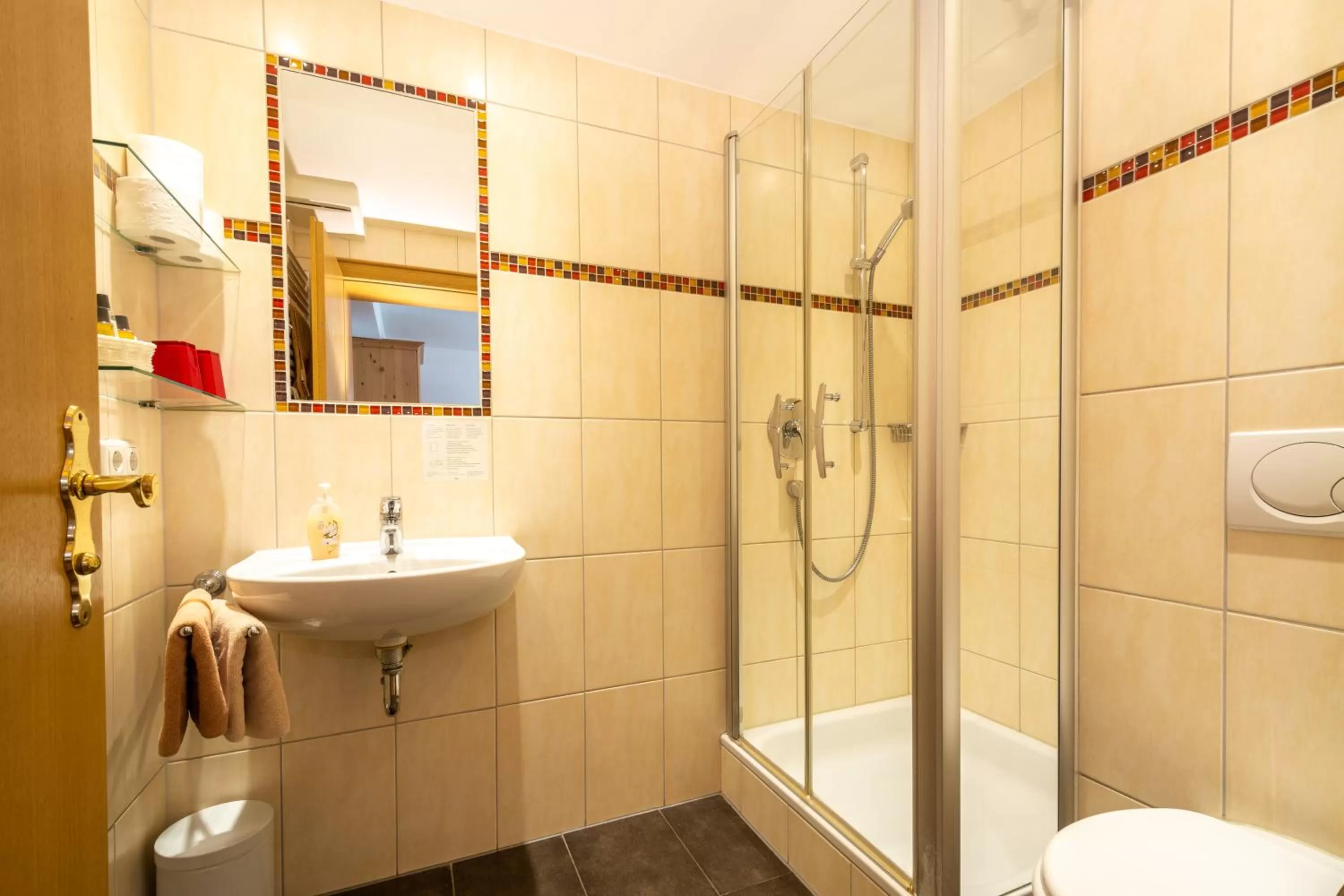 Shower in Boutique Hotel Angerer