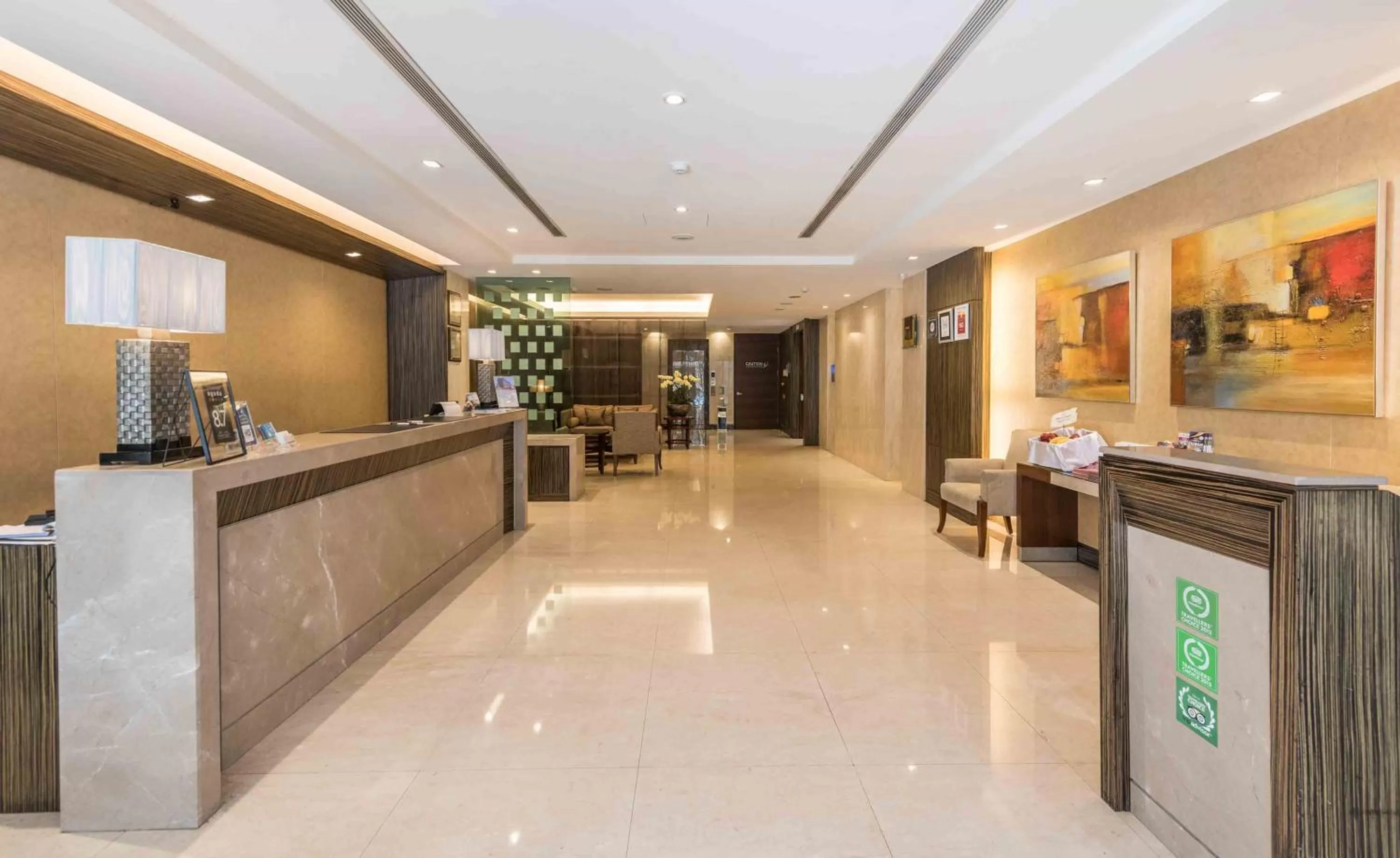 Lobby or reception in Royal Biz Taipei Hotel