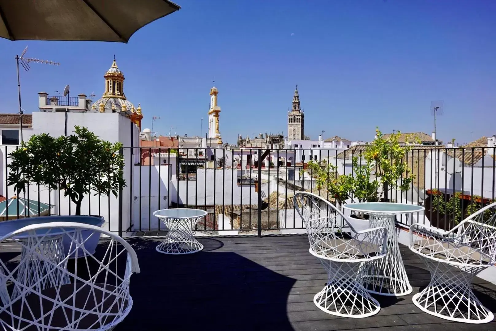 Balcony/Terrace in Hotel Amadeus Sevilla