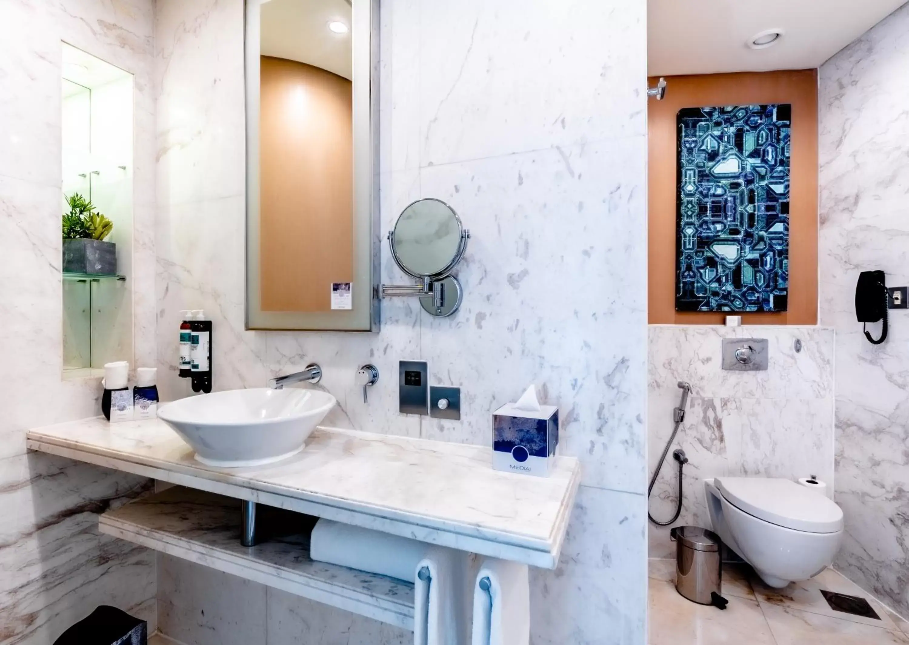 Shower, Bathroom in Media One Hotel