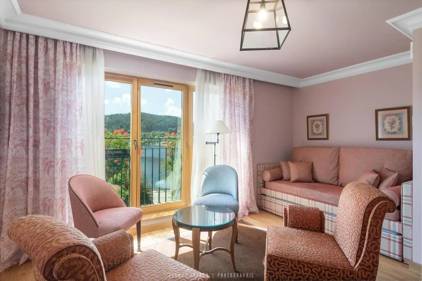 View (from property/room), Seating Area in Le Manoir Au Lac