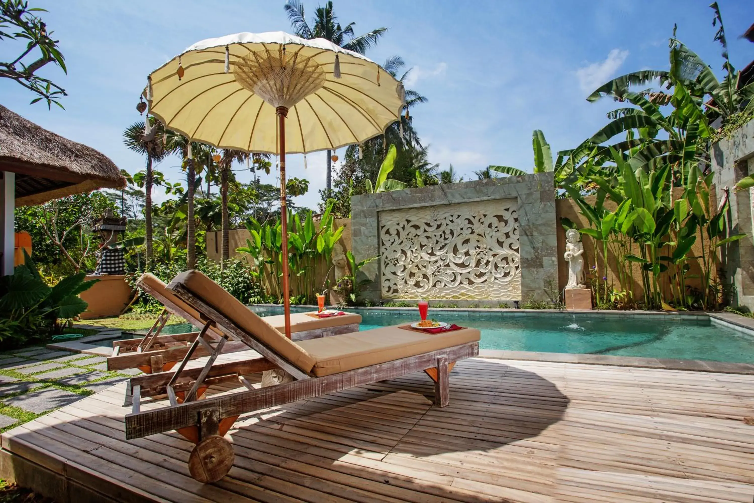 Patio, Swimming Pool in Ubud Luwih Nature Retreat